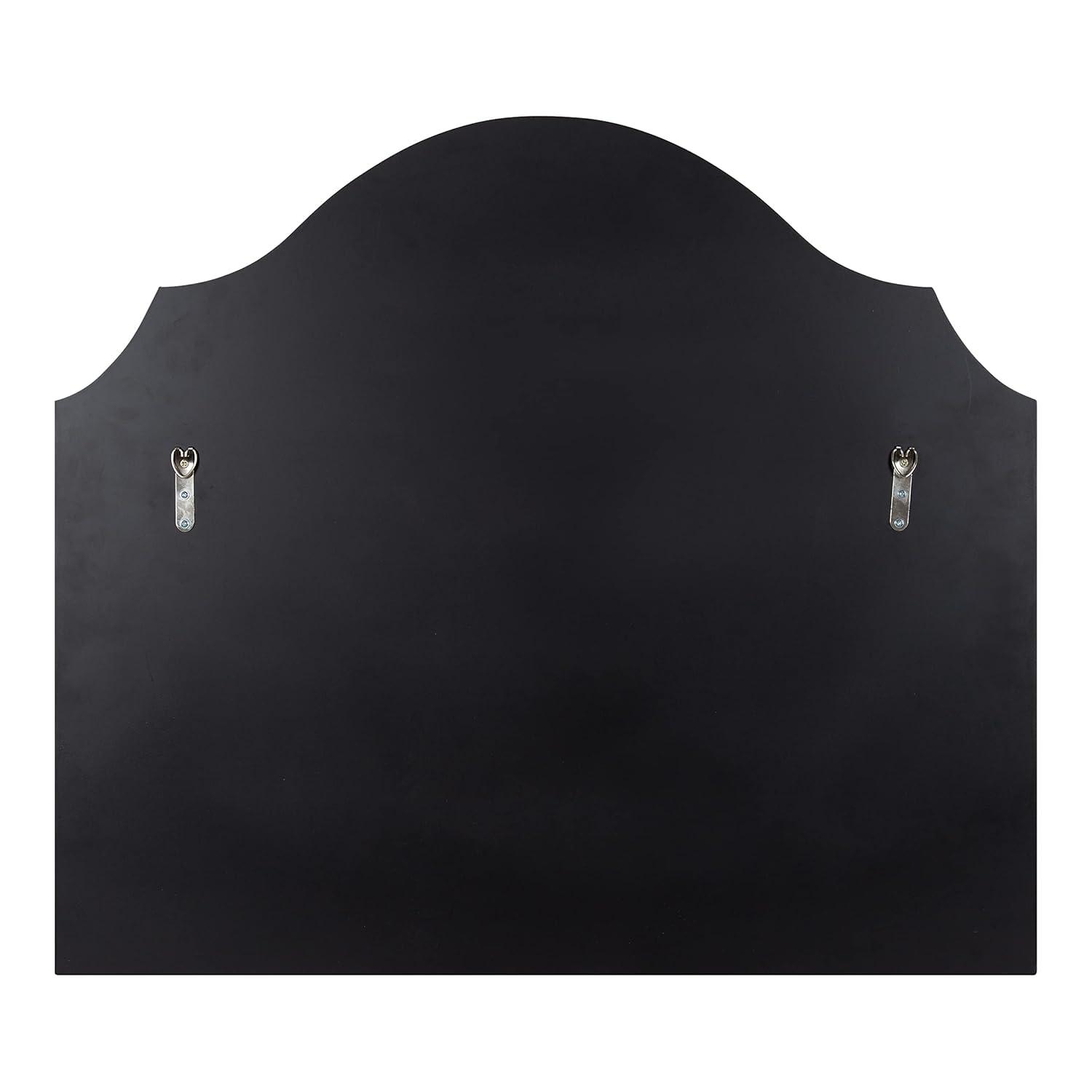 Kate and Laurel Leanna Framed Arch Wall Mirror, 32x28, Black