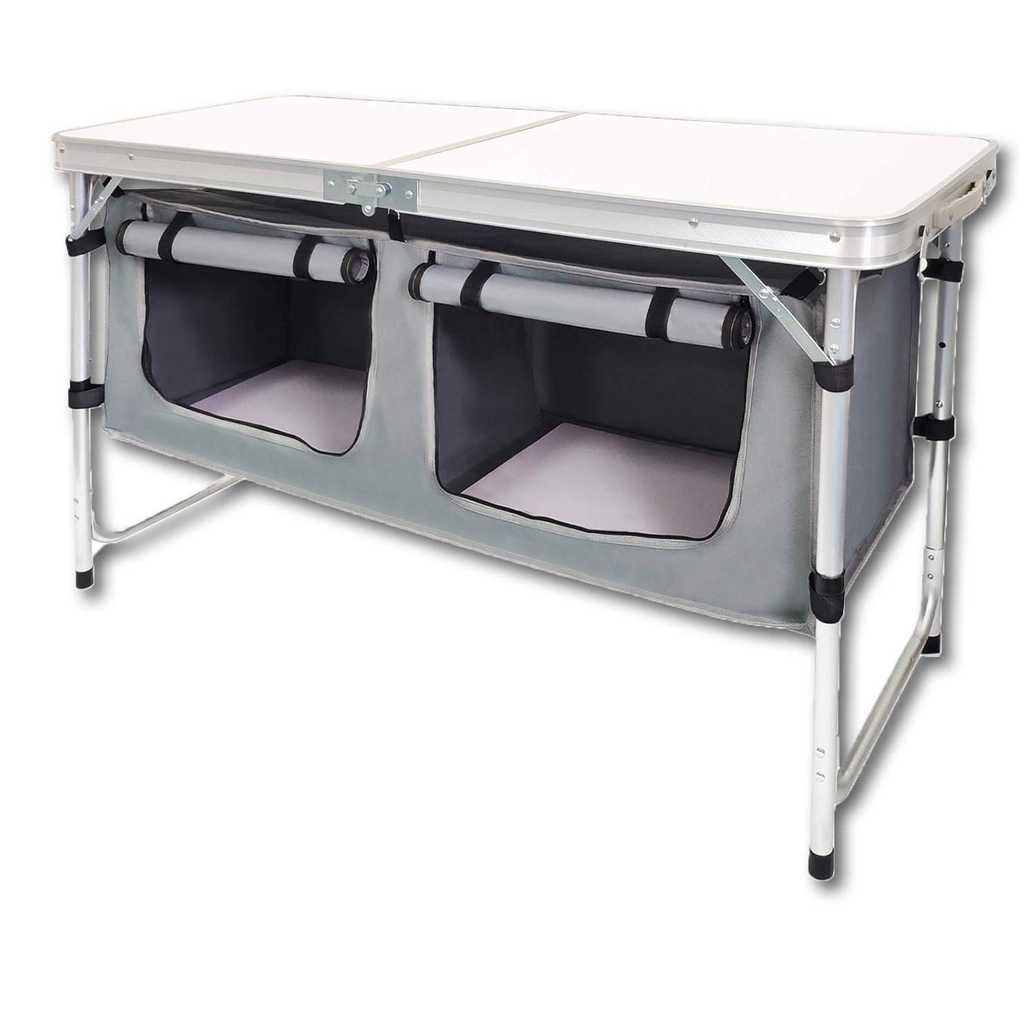 Camping Folding Table - Portable and Lightweight Table with Storage, Backyards, BBQ, Party and Picnic Foldable Table …