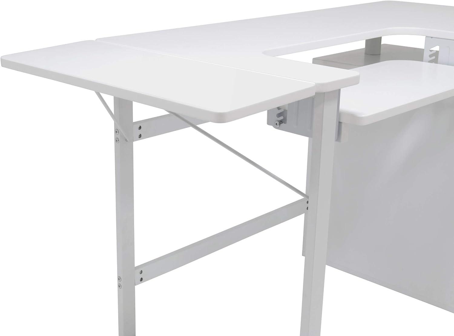 56.75'' x 23.75'' Sewing Table with Sewing Machine Platform