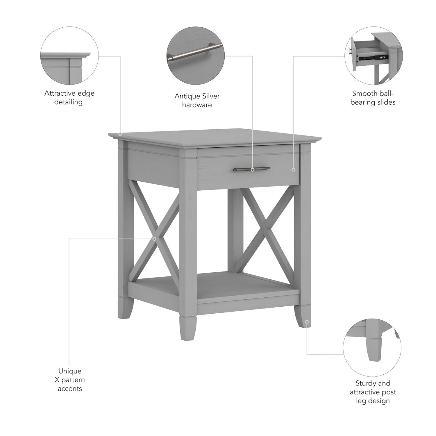 Laurel Foundry Modern Farmhouse® Huckins 1 - Drawer Nightstand