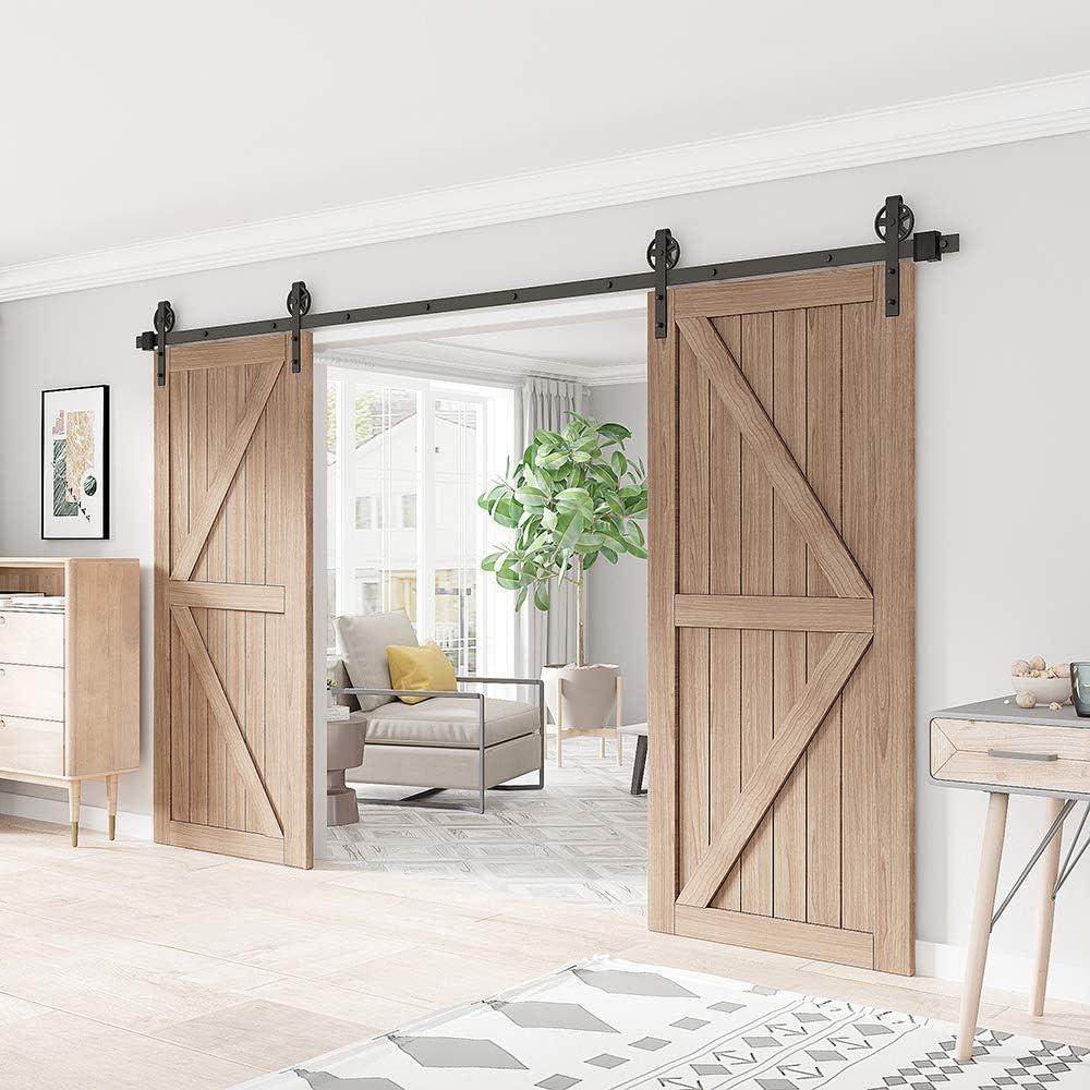 Lazio Sliding Standard Double Barn Door Hardware Kit