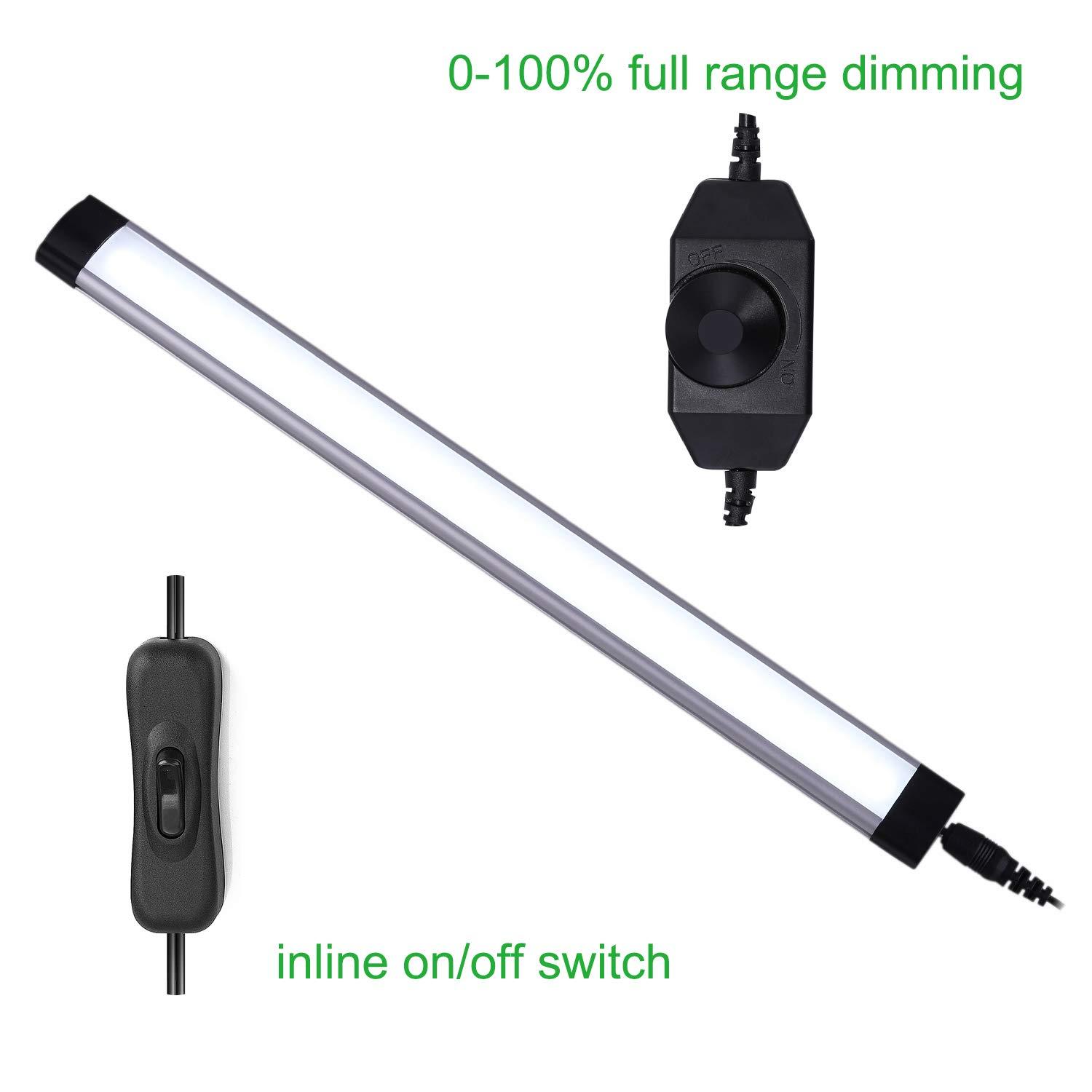 ANTOTEN LED Under Cabinet Lighting Kit - 6 Panel Rigid Bar with Dimmable Switch