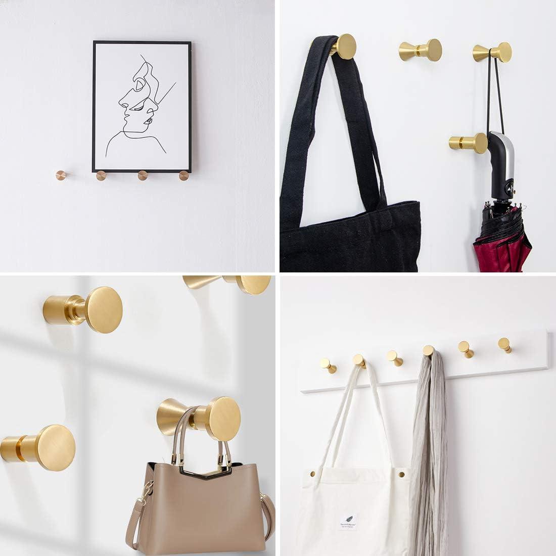 Solid Brass Heavy Duty Wall Mounted Coat Hooks