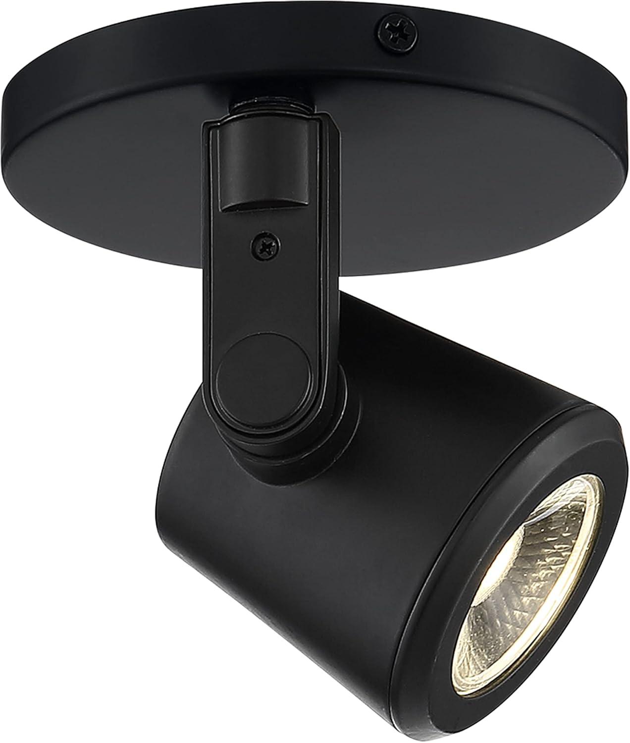 Modern Taper-Back 12W LED Monopoint Spotlight in Black