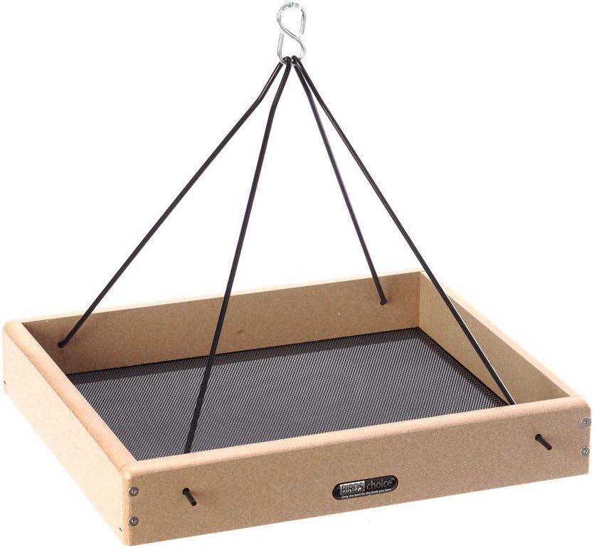 Birds Choice Hanging Platform Bird Feeder in Recycled Plastic Small