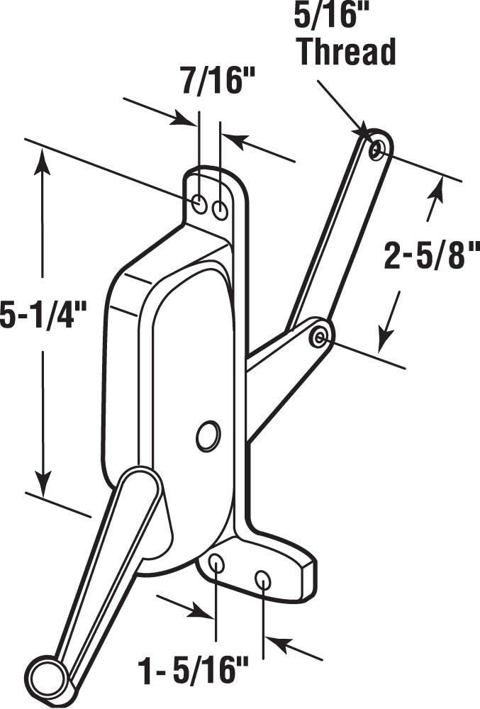 Prime-Line Awning Window Operator, Left-Hand, for Pan American (Single Pack)