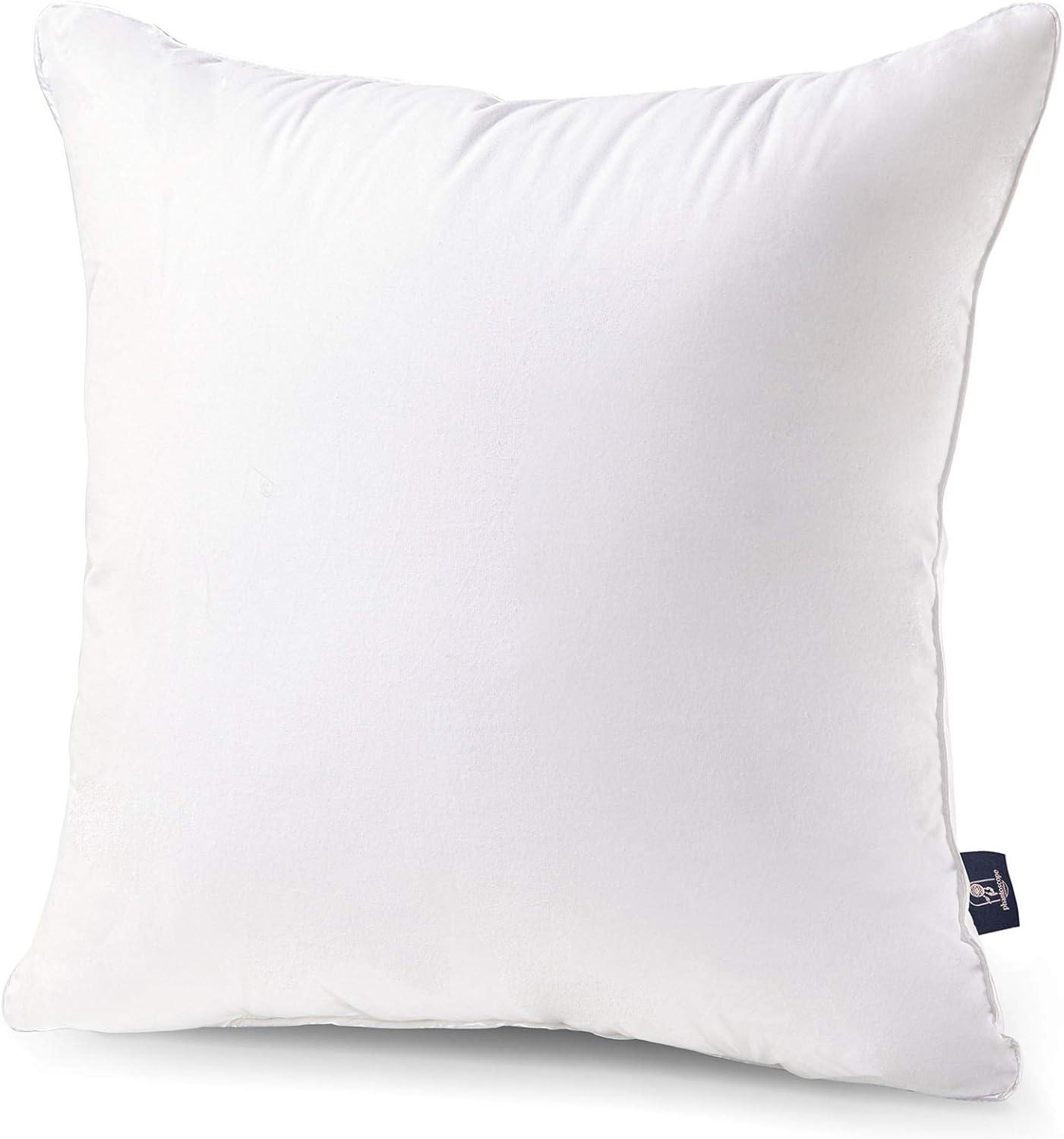 White 18'' Square Cotton and Polyester Pillow Insert