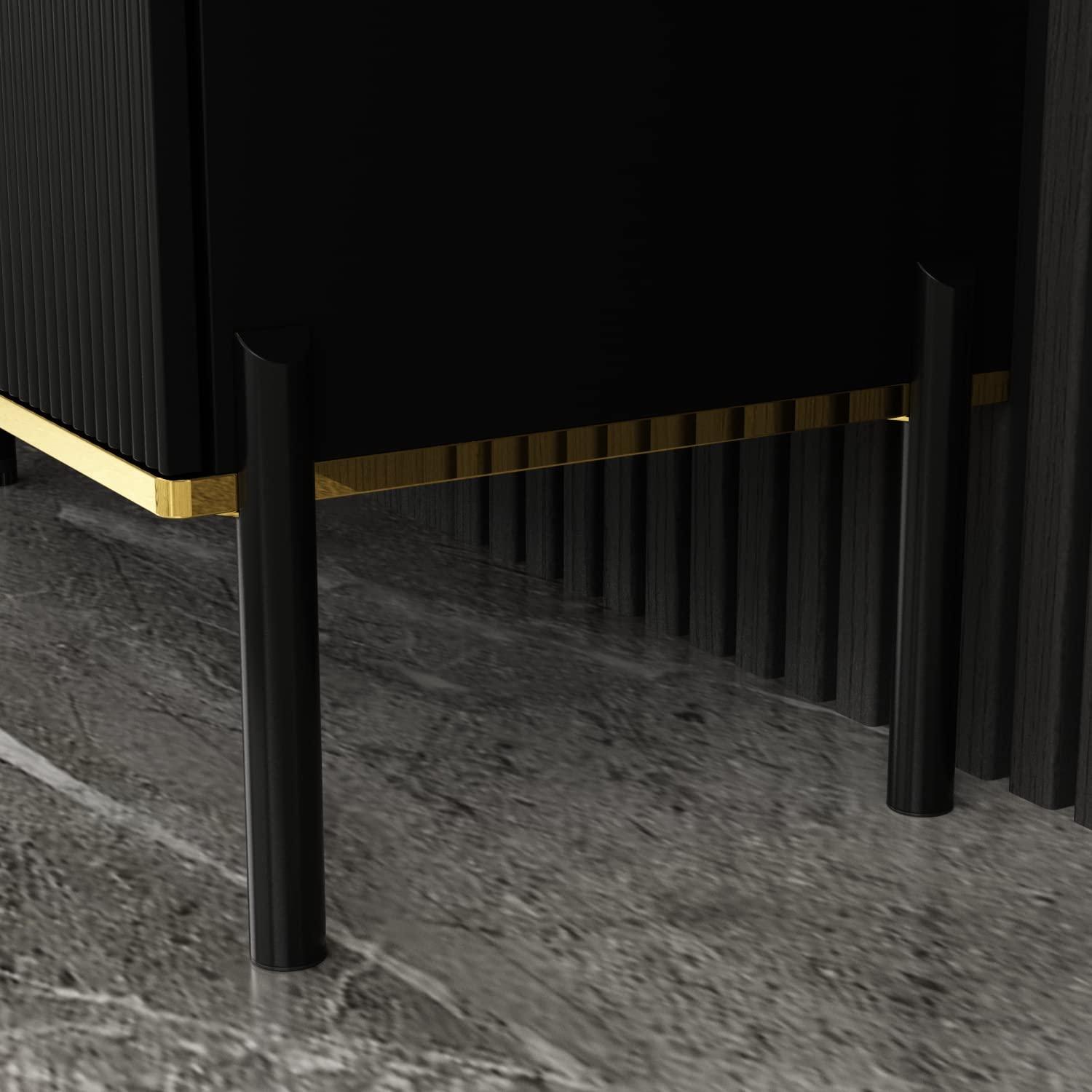 Willa Arlo™ Interiors Wilber 63.4" Sideboard Buffet Cabinet with Fluted Decorative Doors, Modern Console Table