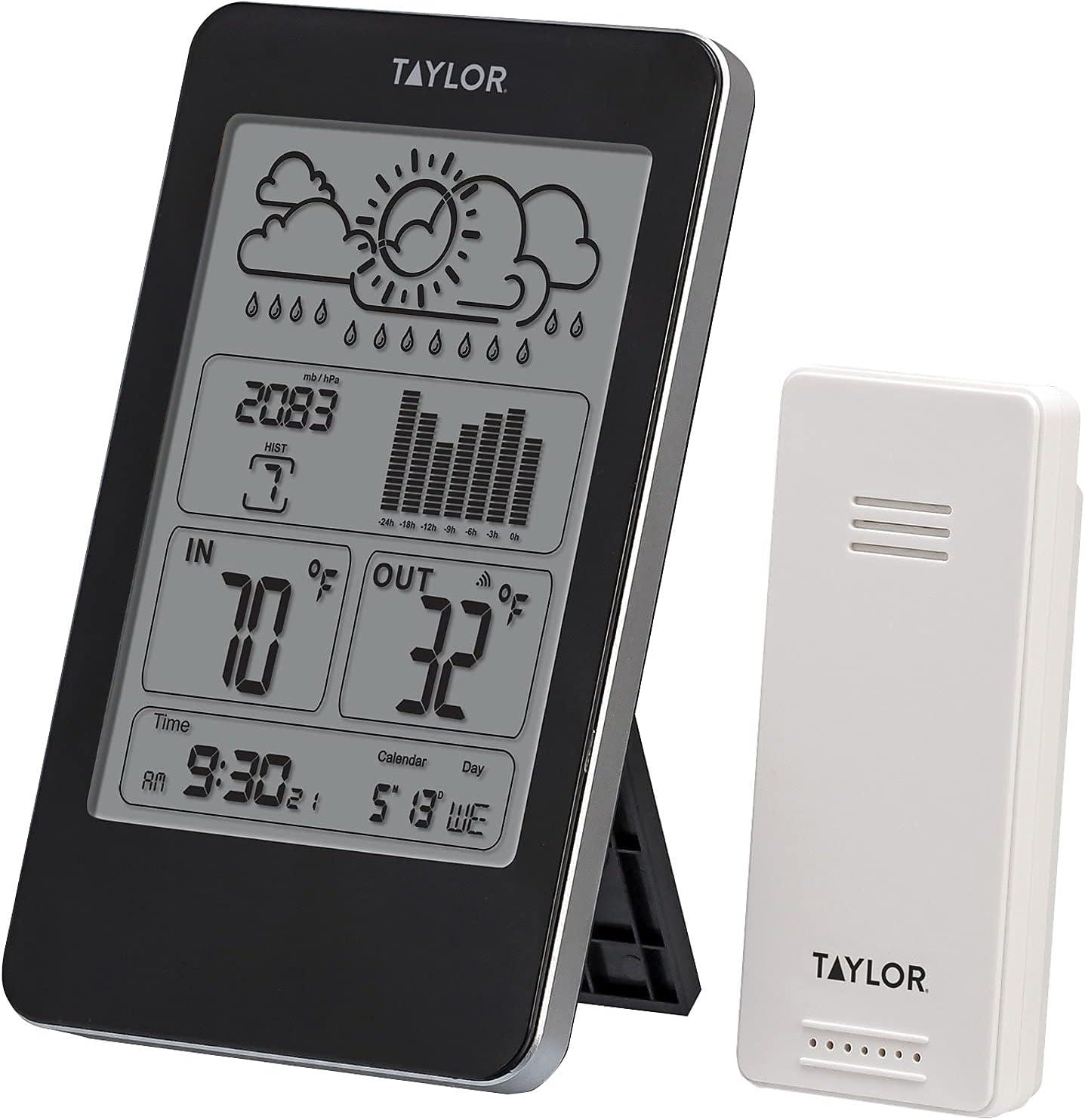 Taylor Wireless Indoor Outdoor Thermometer with Barometer