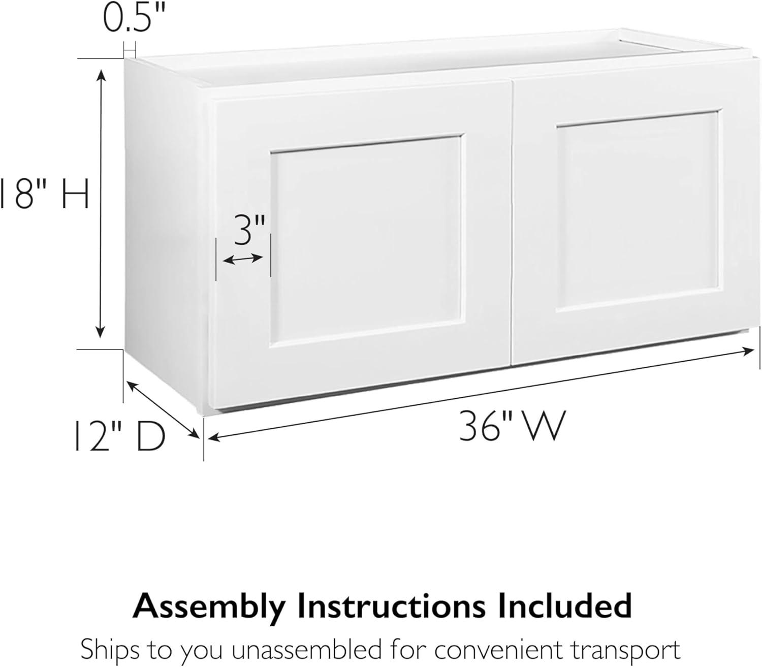 Design House Design House Brookings (Ready-to-Assemble) Shaker Style Wall Kitchen Cabinet