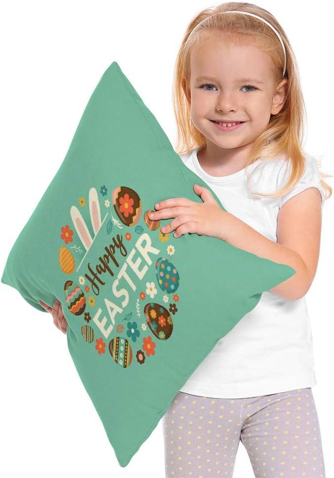 Patriotic Eagle and American Flag Cotton Linen Throw Pillow