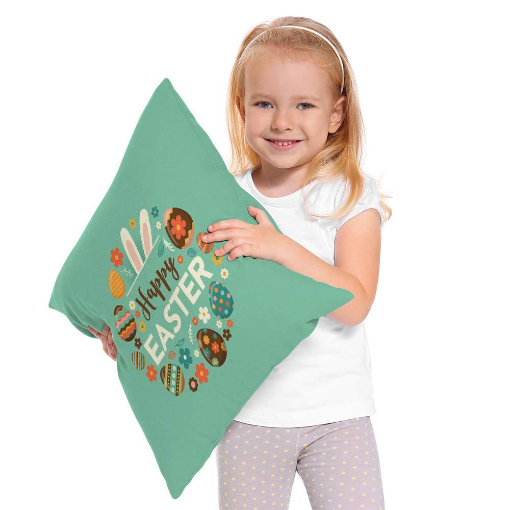 Patriotic Eagle and American Flag Cotton Linen Throw Pillow