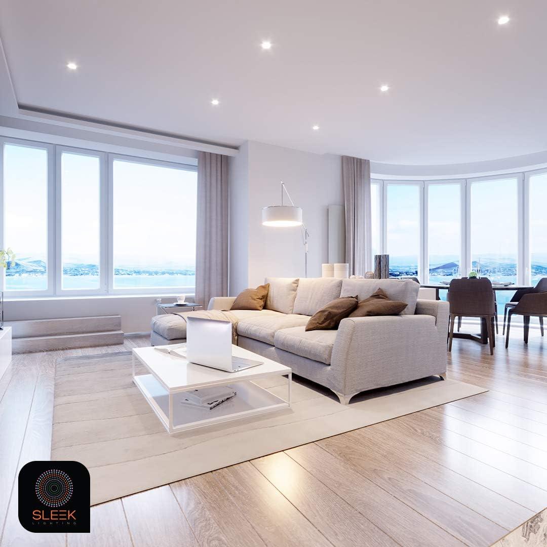 Sleek Lighting 23-Watt T2 Spiral CFL Fluorescent Light Bulbs with GU24 Base, Self-Ballasted Light Bulb for Bedroom Lighting, 1600 Lumens, 6500K 4-Pack