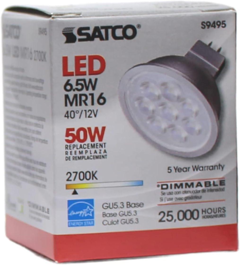 50 Watt Equivalent MR16 GU5.3/Bi-pin Dimmable LED Bulb