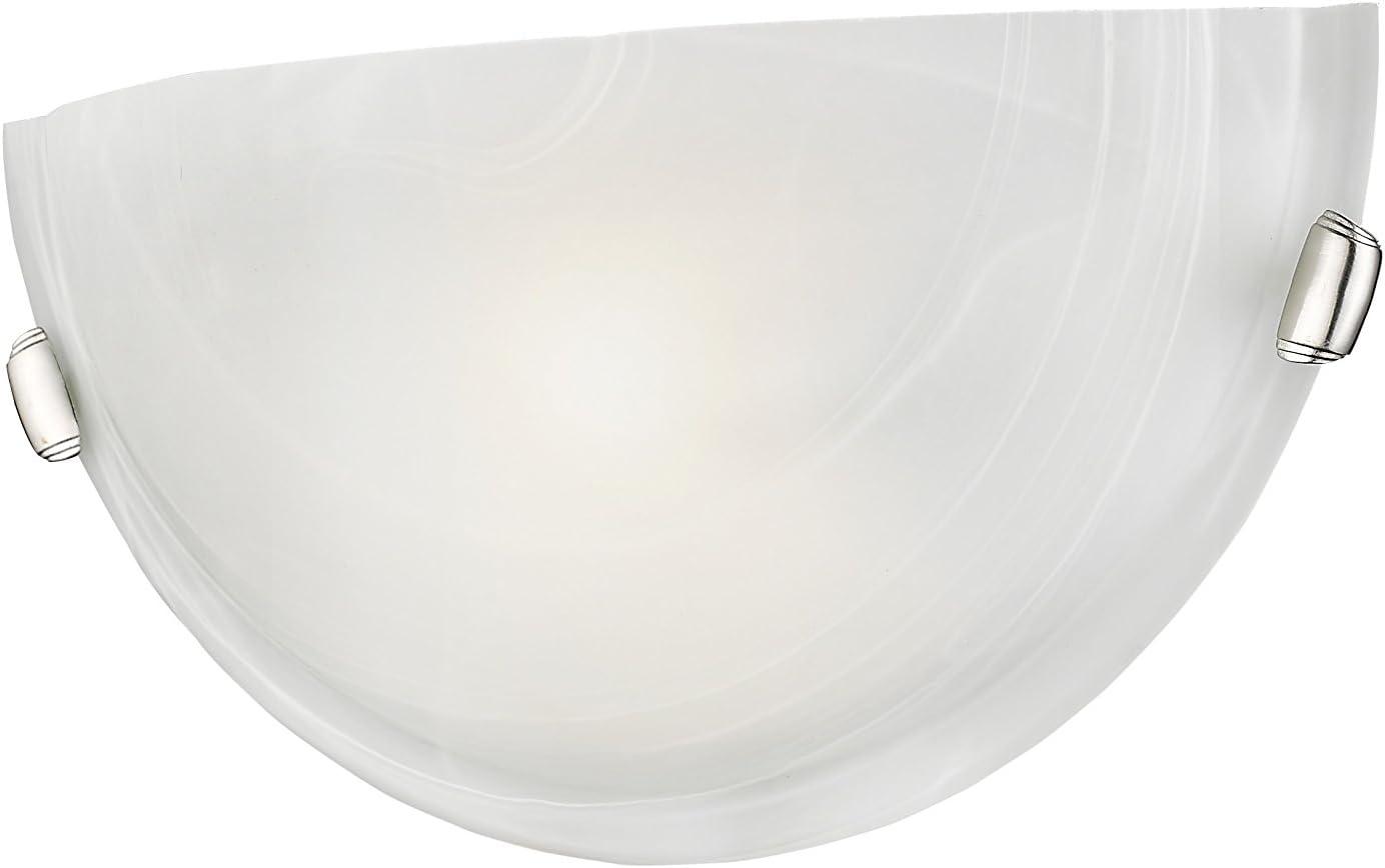 Contour Lines 8''x16'' Brushed Nickel Dimmable Wall Sconce