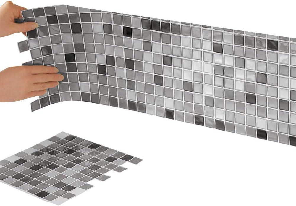 Mosaic 10'' W x 10'' L Gel Peel and Stick Mosaic Tile