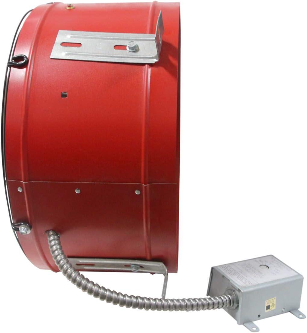 Maxx Air Professional Grade Gable Mount | Power Attic Ventilator, 2.6-Amp 60-Hz Motor and 14-Inch Blade | Quiet Home Attic Fan 1300 CFM | 1,850 SQ. FT. (Red)