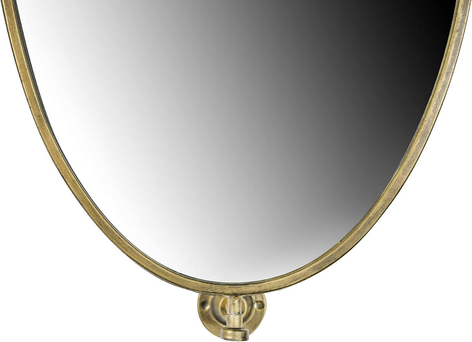 27" Metal Pivoting Oval Wall Mirror - Storied Home