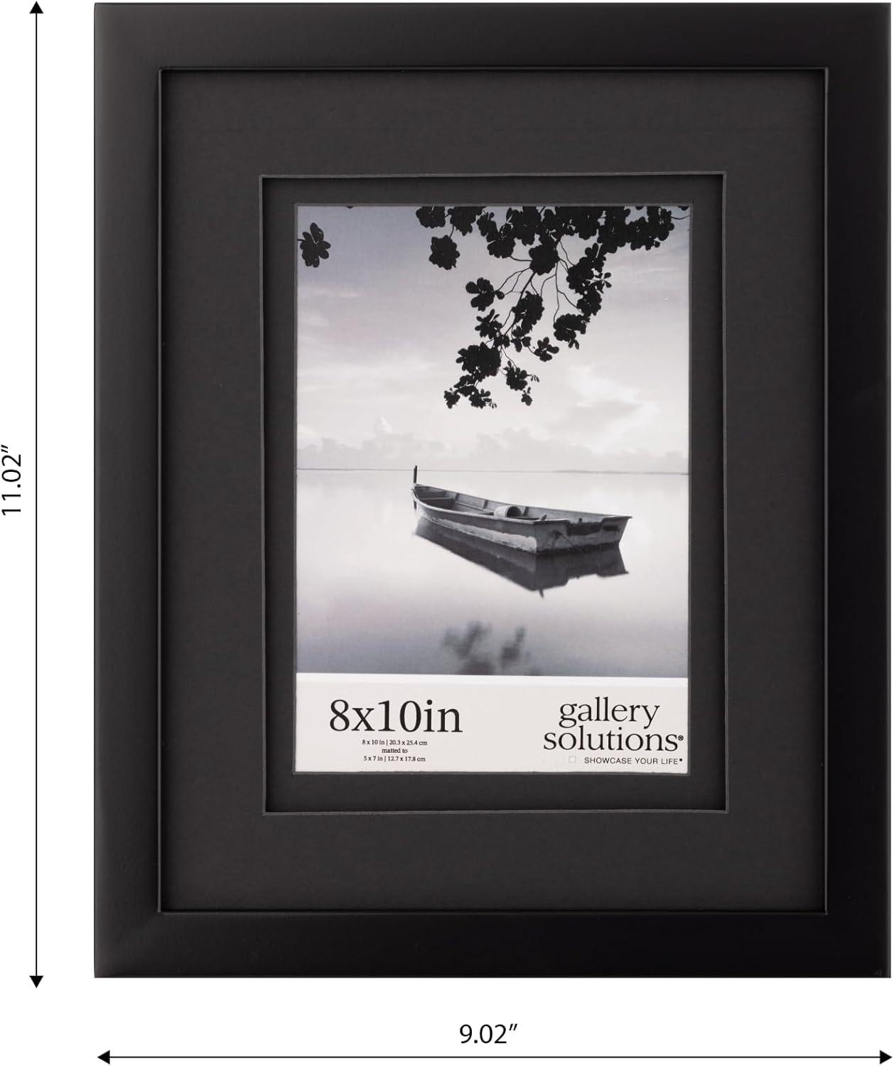 Gallery Solutions Wood Wall Frame with Double Mat Image