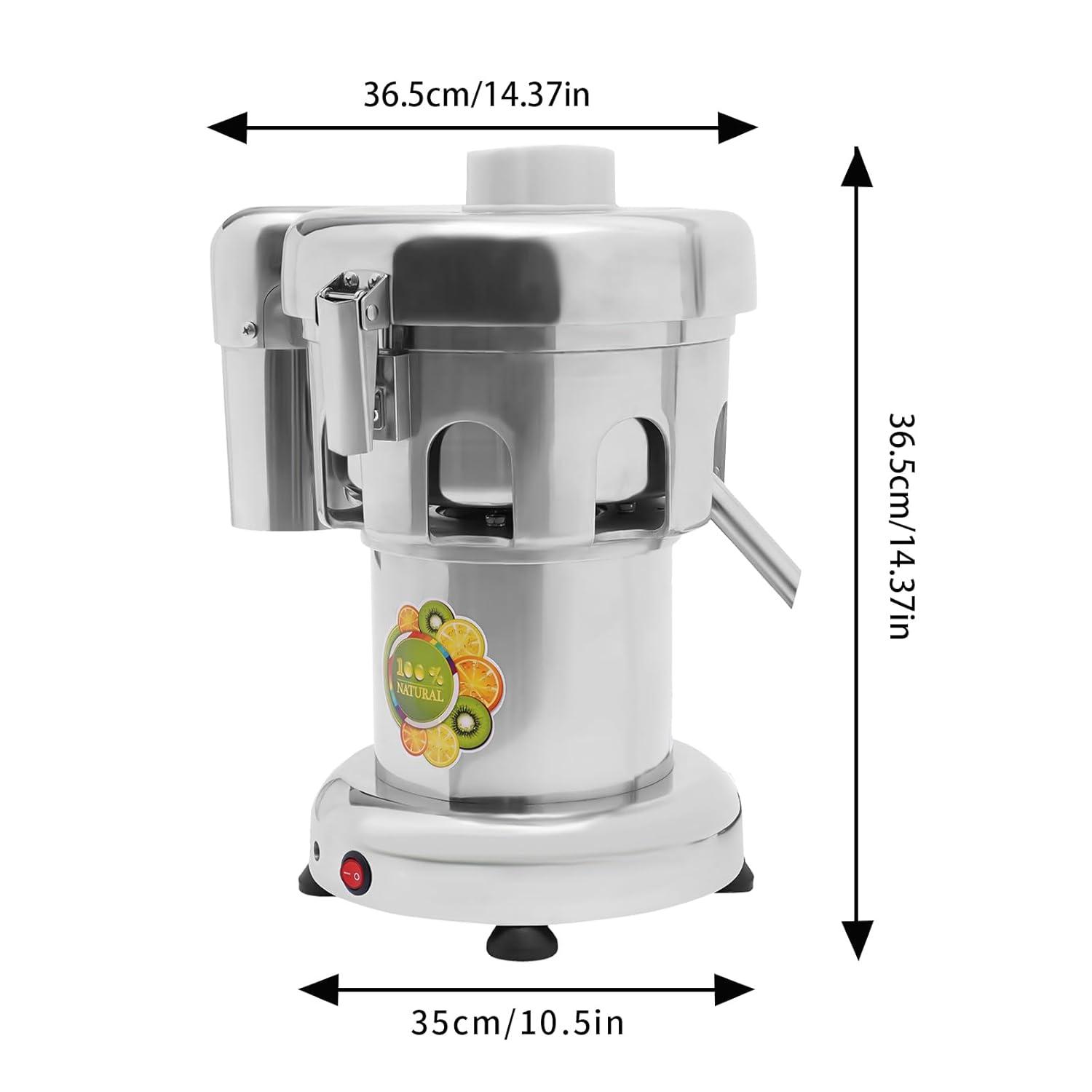 Slag Juice Separation Juicer, Commercial Extractor Heavy Duty Juicer Centrifugal Machine Stainless Steel Electric Juice Extractor for Fruit Vegetable Squeezer