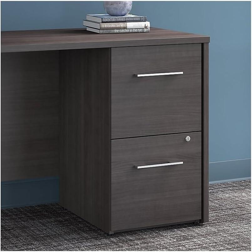 Storm Gray Vertical 2-Drawer Lockable Filing Cabinet