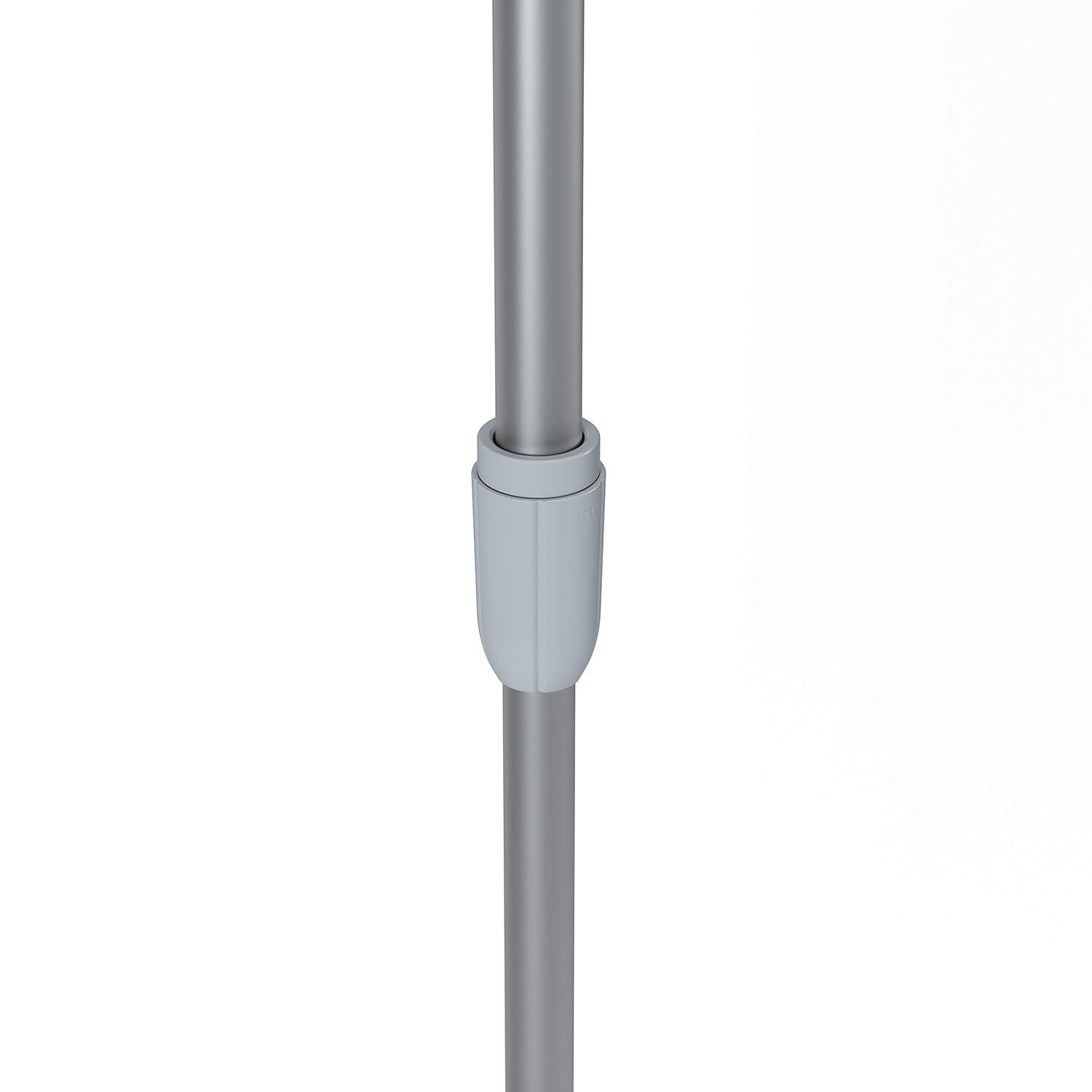 36"-66" Umbra Anywhere Curtain Rod Nickel Finish: Adjustable Tension Rod, Metal, Smooth Surface, Silver