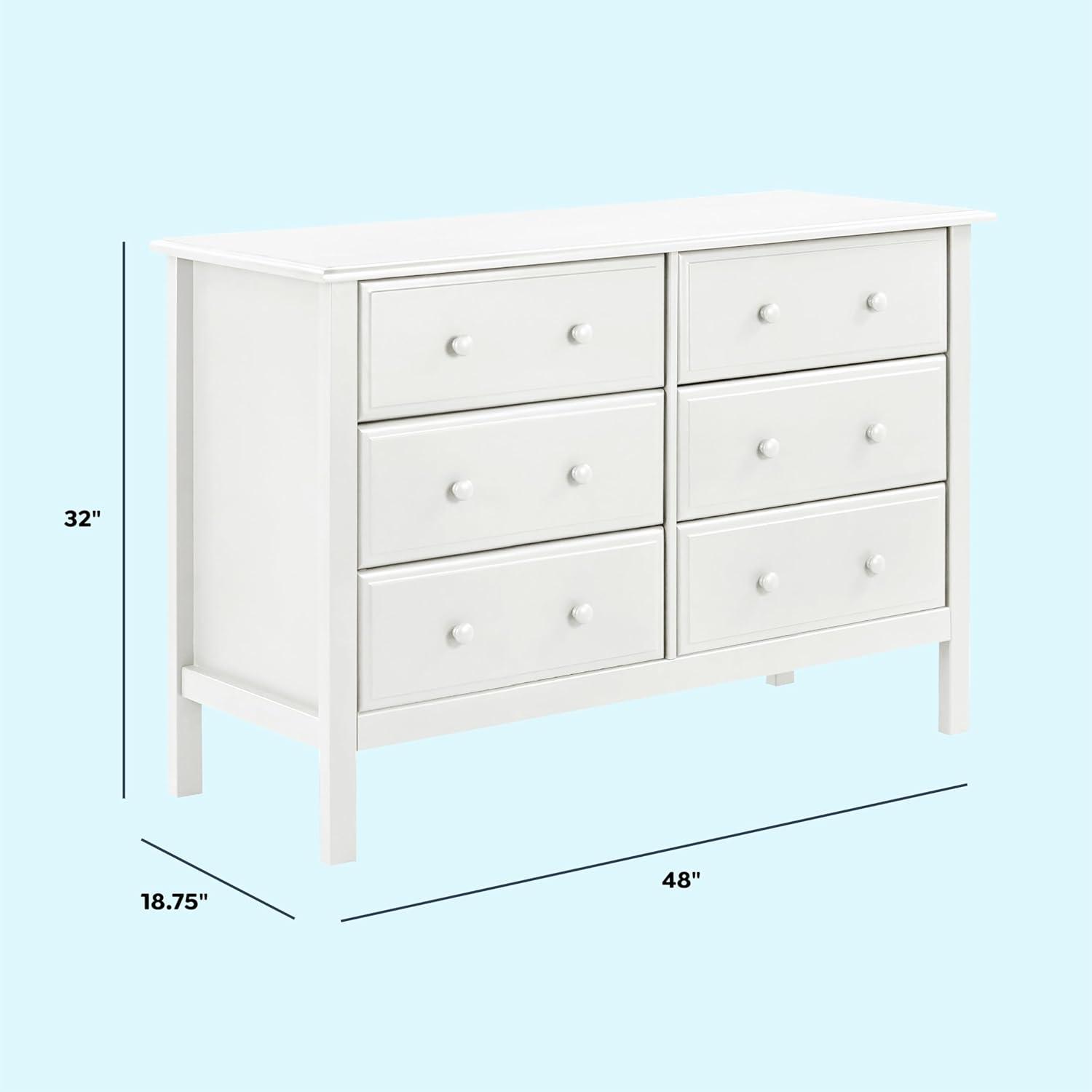 Jayden 6 Drawer 48" W Double Dresser