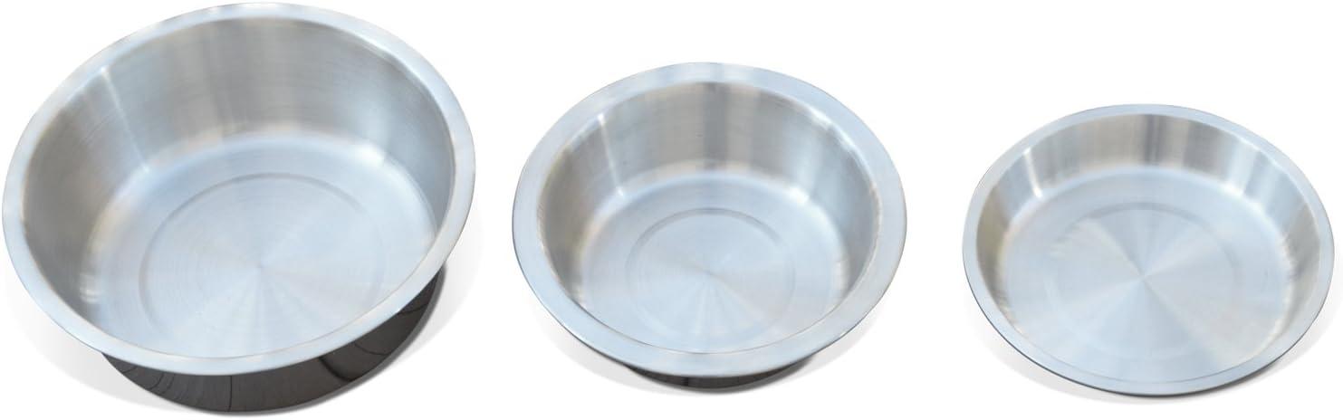 Small Brushed Stainless Steel Elevated Cat Bowl