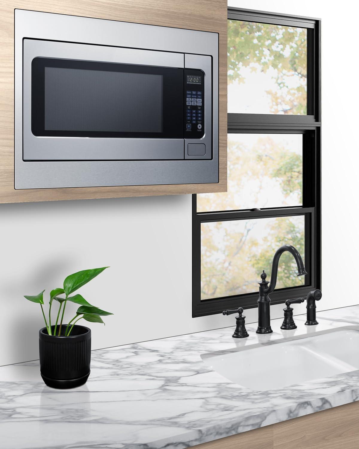Summit Appliance 27" Wide Built-In Microwave (Trim Kit Included)