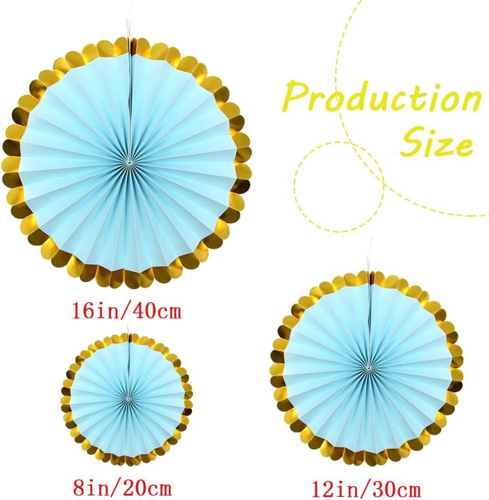 Wmenjiazihan 1 Clearance Hanging Paper Fans Party Set Silver Round Pattern Paper Garlands Decoration For Birthday Shower Graduation Retirement Set Of 6 Inverted Wobbler