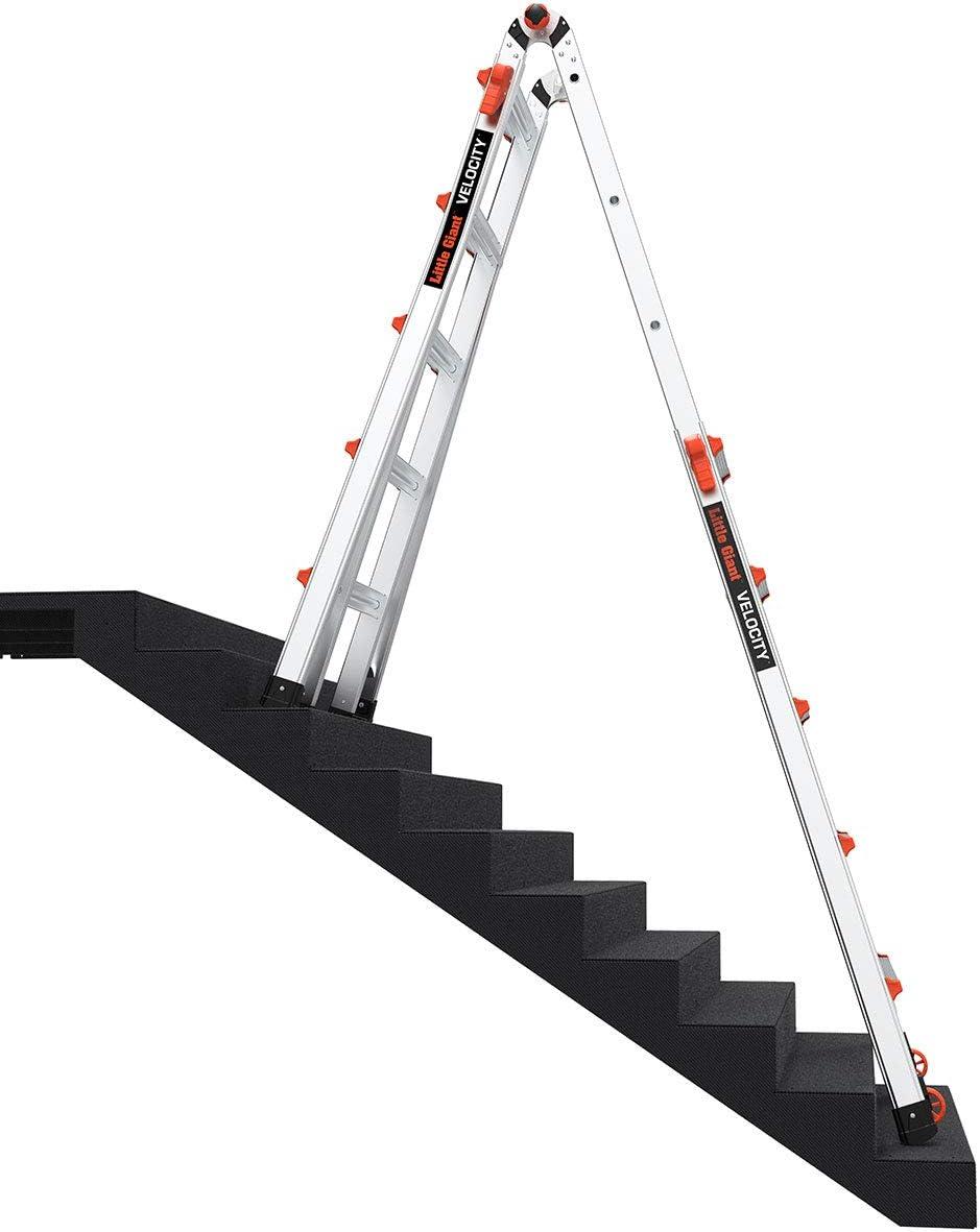 Velocity 22 Ft Aluminum Multi-Position Ladder with Wheels