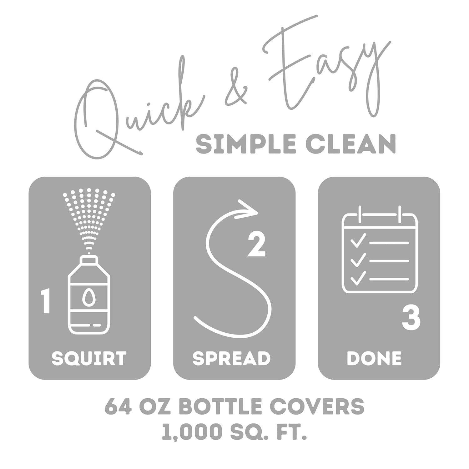 Quick Shine Multi-Surface Floor Finish & Polish, PFAS-Free Formula, 64 fl oz