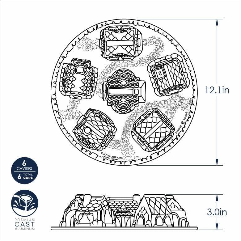 Nordic Ware Cozy Village Pan