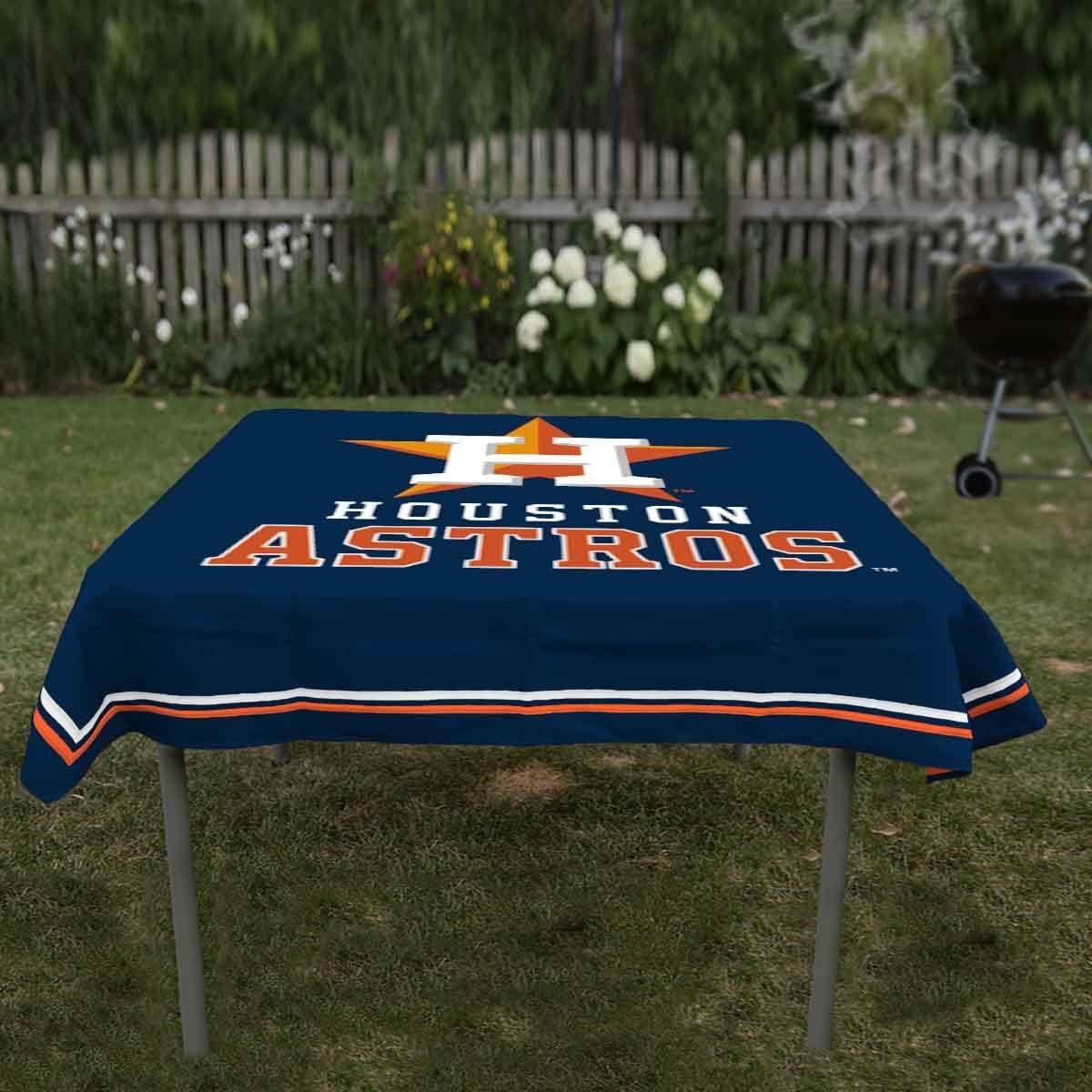 Houston Astros Navy Blue Polyester Logo Tablecloth