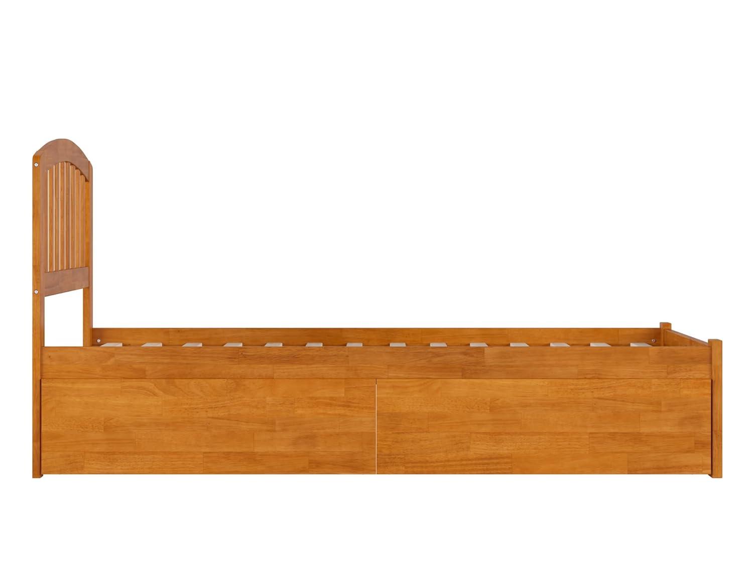 Solid Wood Platform Storage Bed