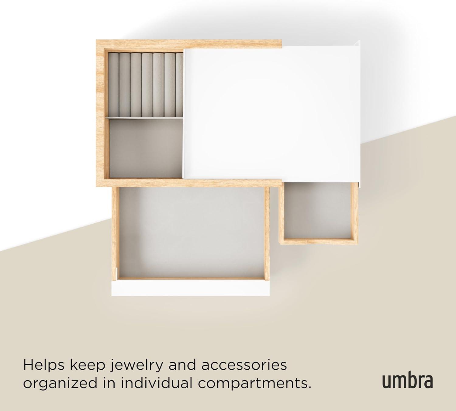 Umbra Stowit White and Neutral Jewelry Box Storage