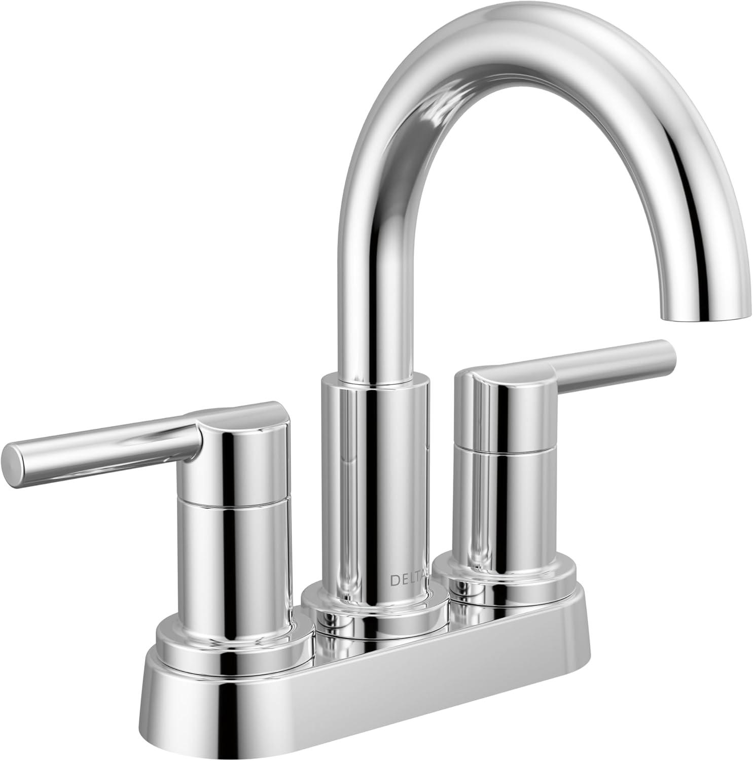 Nicoli Centerset Bathroom Faucet, 2-Handle Bathroom Sink Faucet