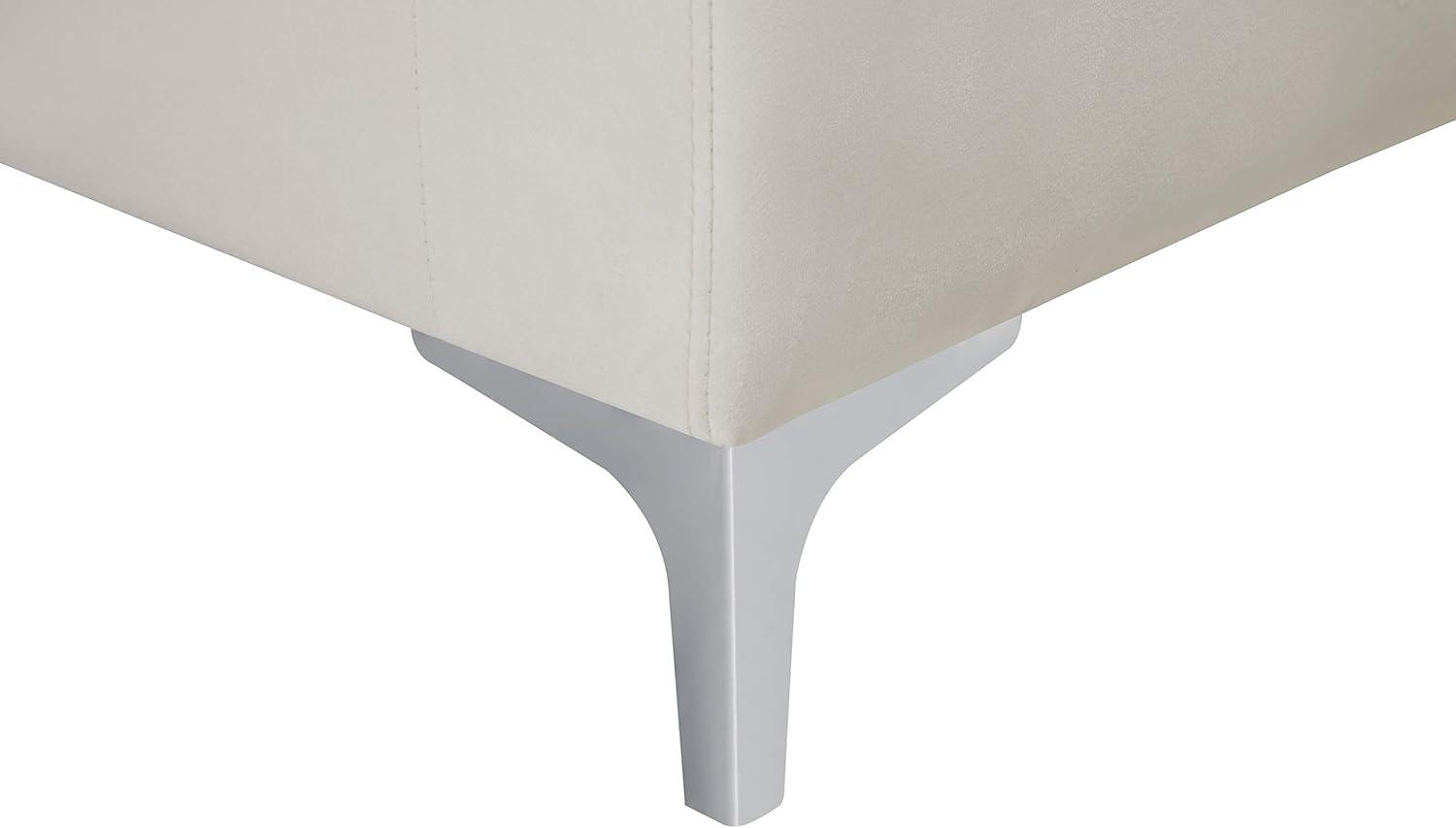 Meridian Furniture Naomi Cream Velvet Sofa