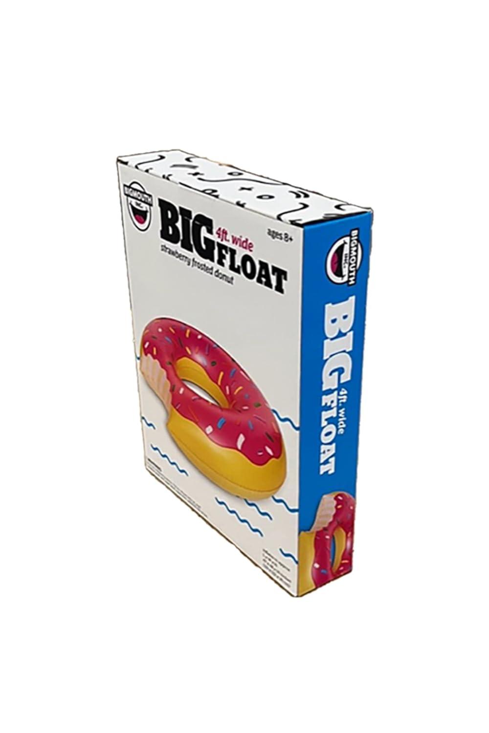 BigMouth Inc Gigantic Donut Pool Float, Funny Inflatable Vinyl Summer Pool or Beach Toy, Patch Kit Included