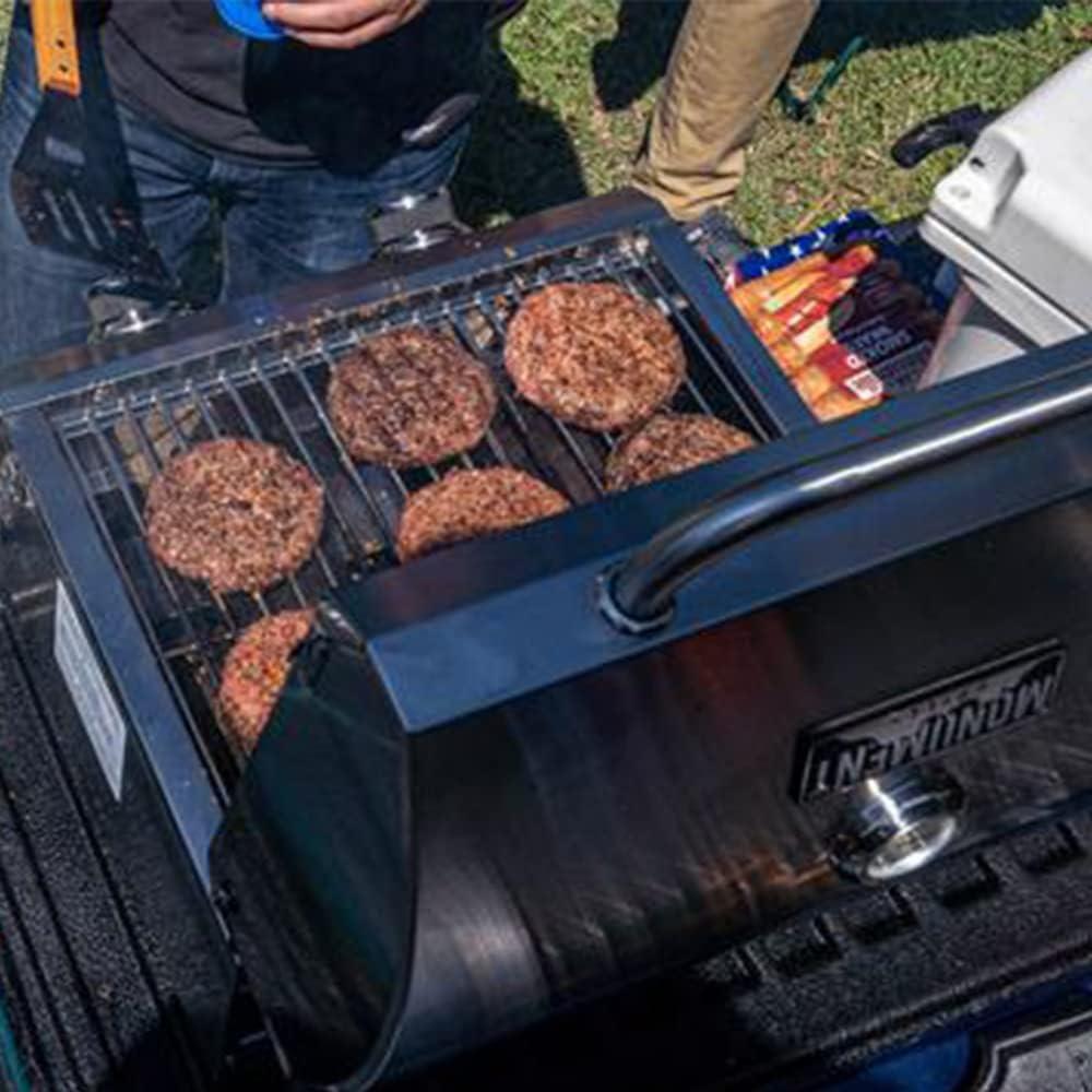 Monument Grills 13742,2-Burner Portable Stainless Steel Tabletop Propane Gas Grill with High Lid and Travel Locks, 15,000 BTU – Perfect for Family BBQs