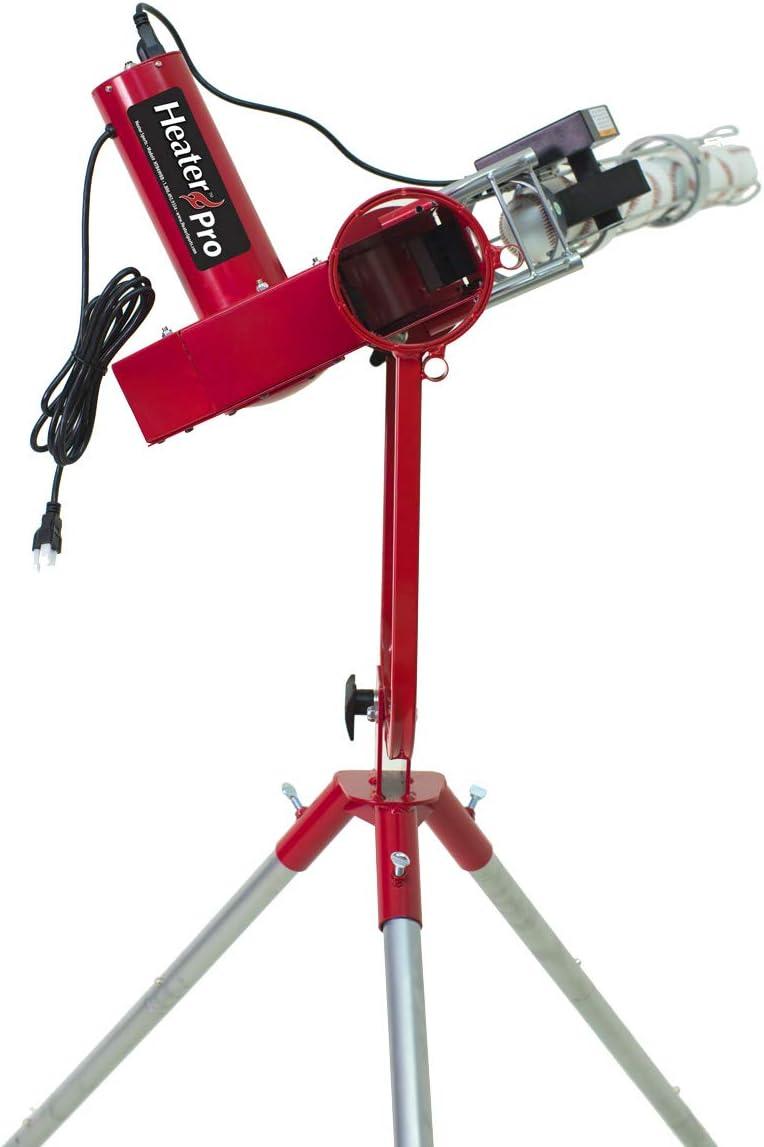 Heater Pro Curve Pitching Machine with BONUS Ball Feeder