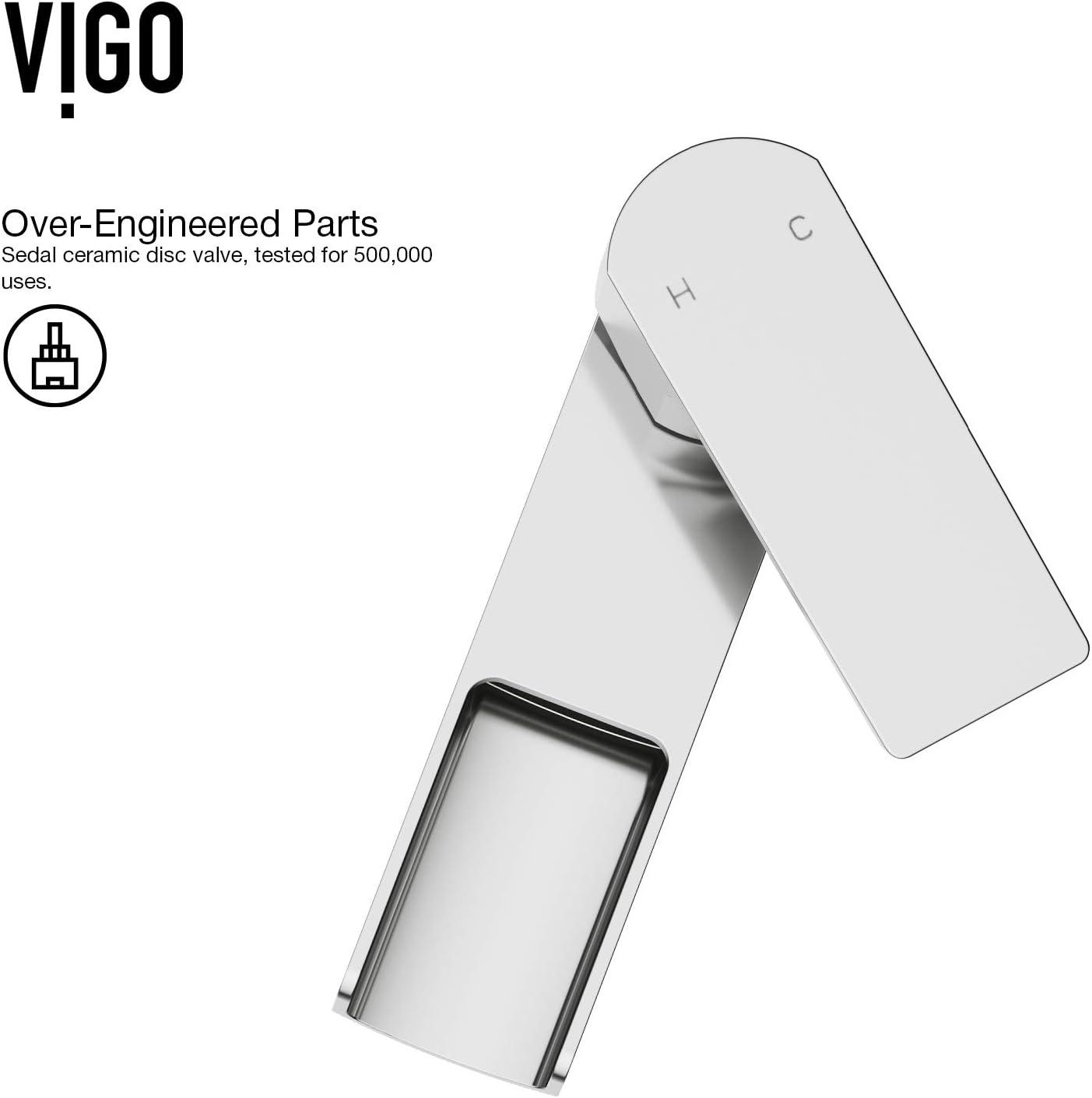 Amada Single Handle Vessel Sink Bathroom Faucet