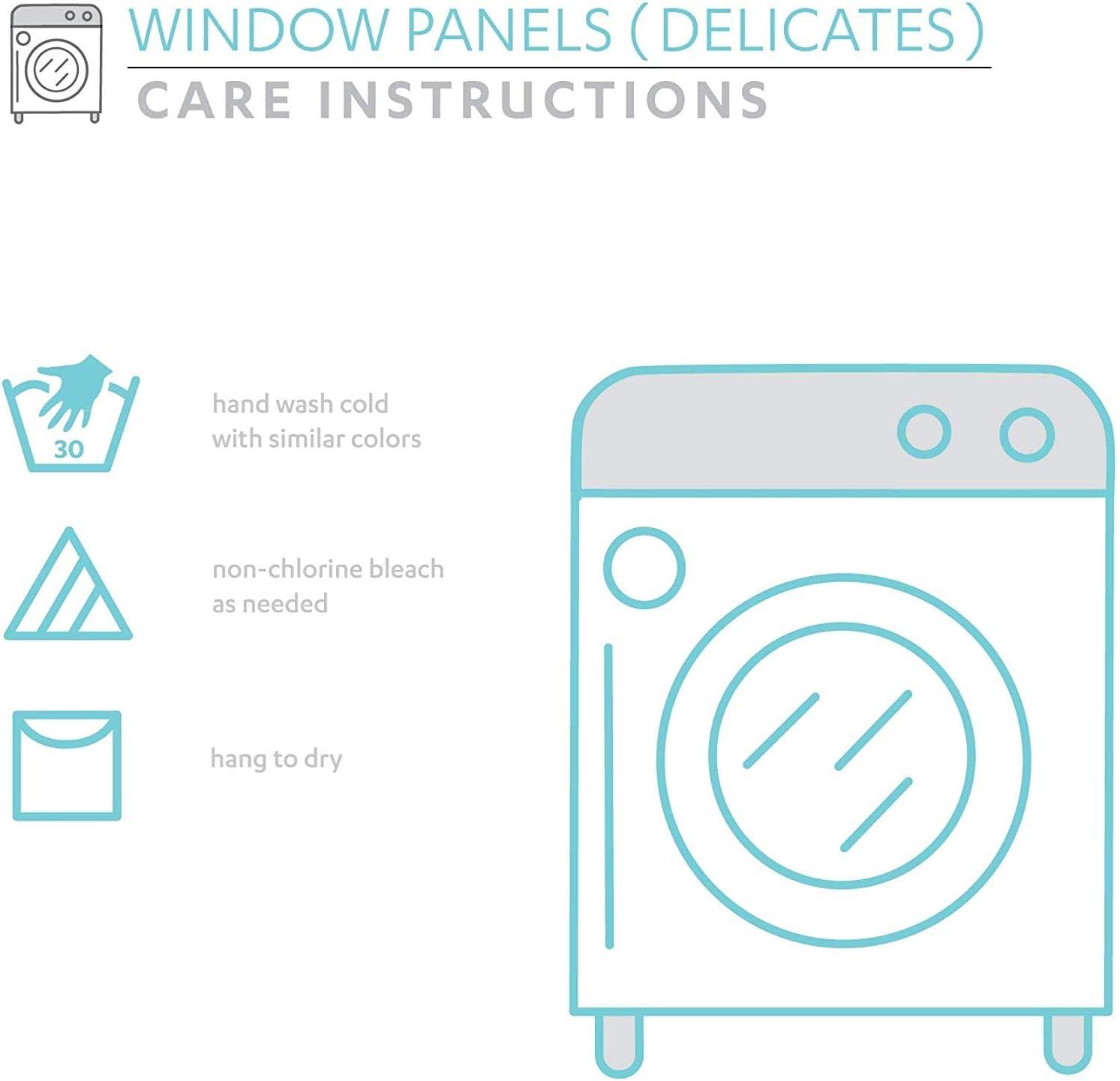 Lush Decor Riley Polyester Semi Sheer Curtain Single Panel