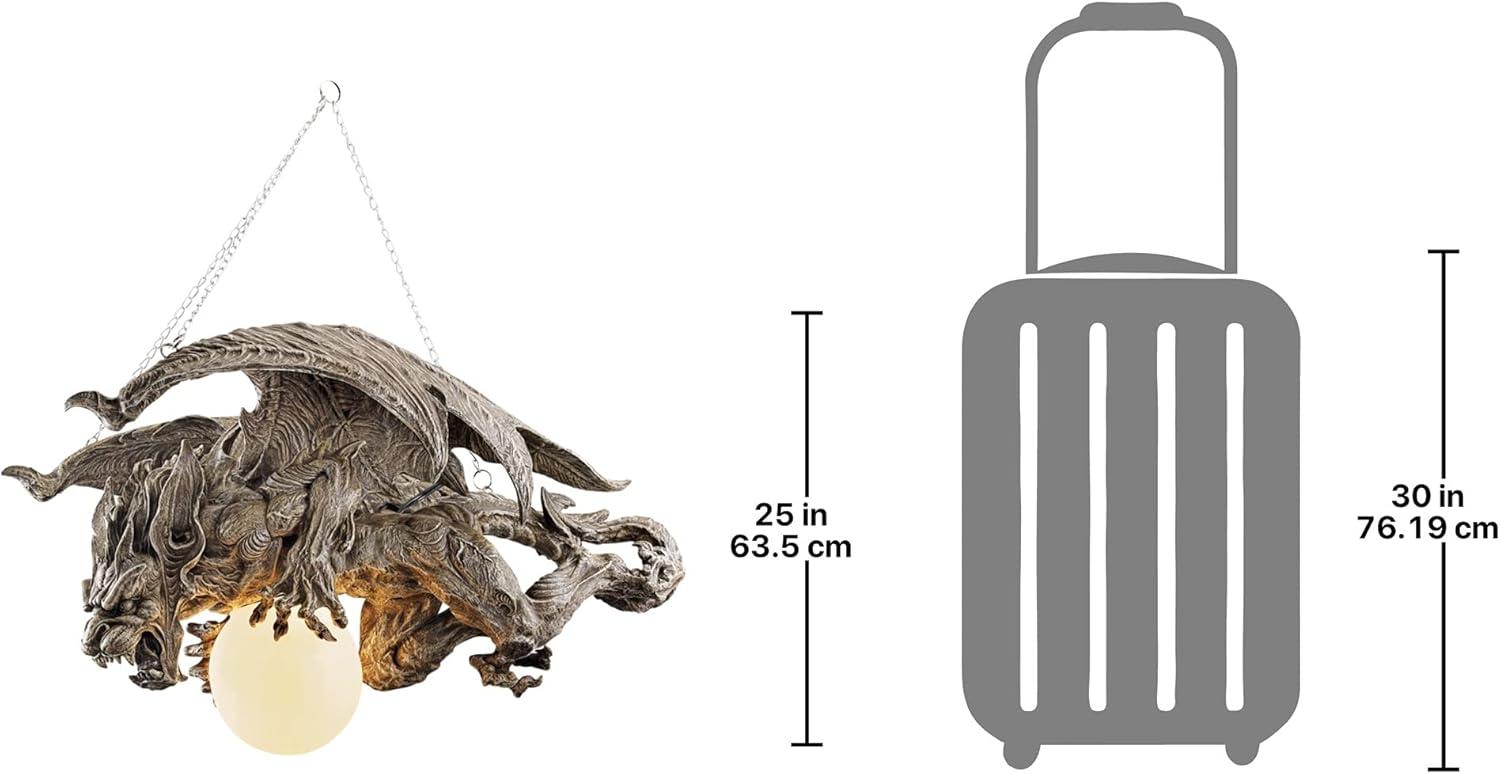 Nightfall Sculptural Gargoyle Pendant Chandelier