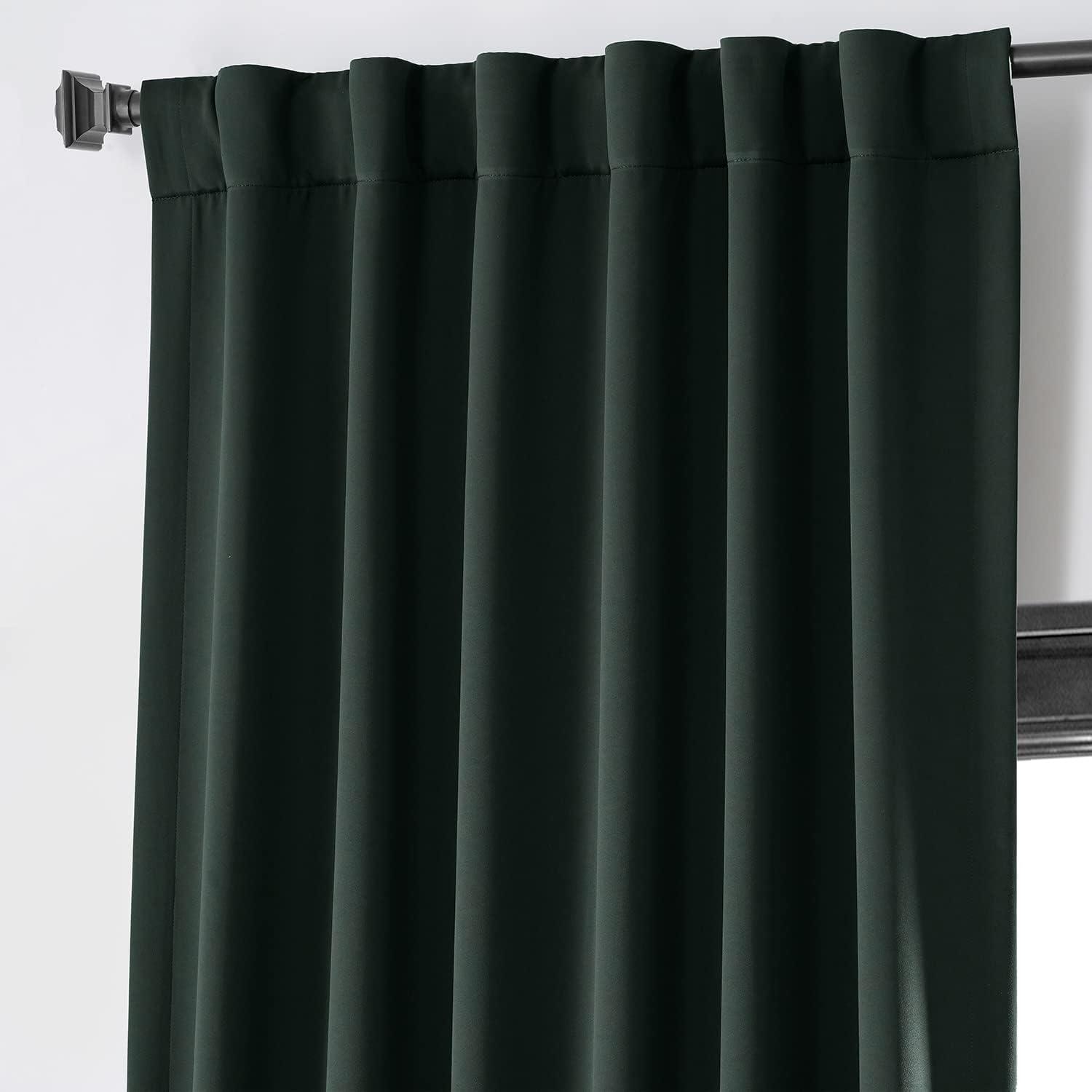 Exclusive Fabrics & Furnishing Blackout Curtain Panel (Set of 2) 50-in W 96-in L