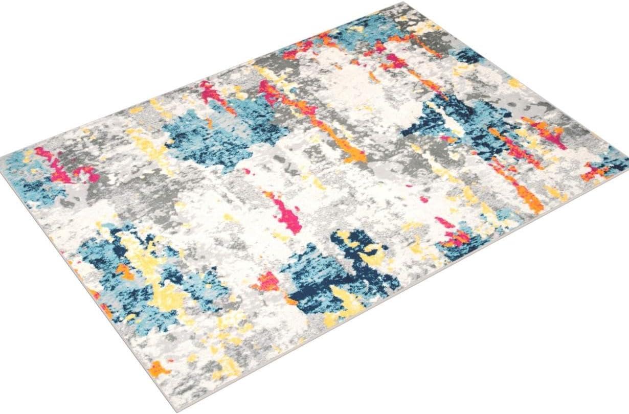 World Rug Gallery Distressed Abstract Pattern Area Rug