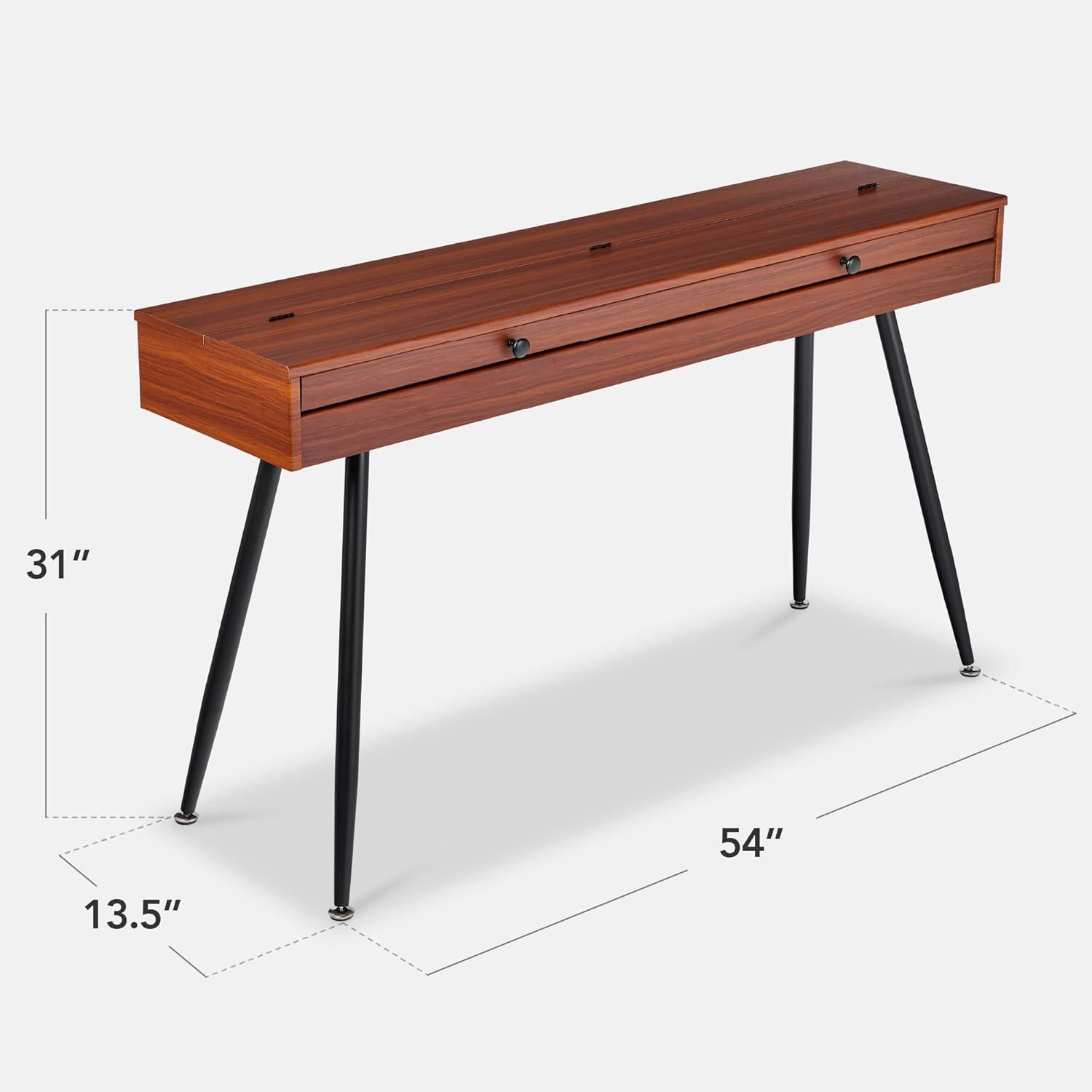 Best Choice Products Best Choice Product Modern 88 Key Fully Weighted Desk Style Digital Piano w/ Metal Legs, 3 Sustain Pedal - Natural