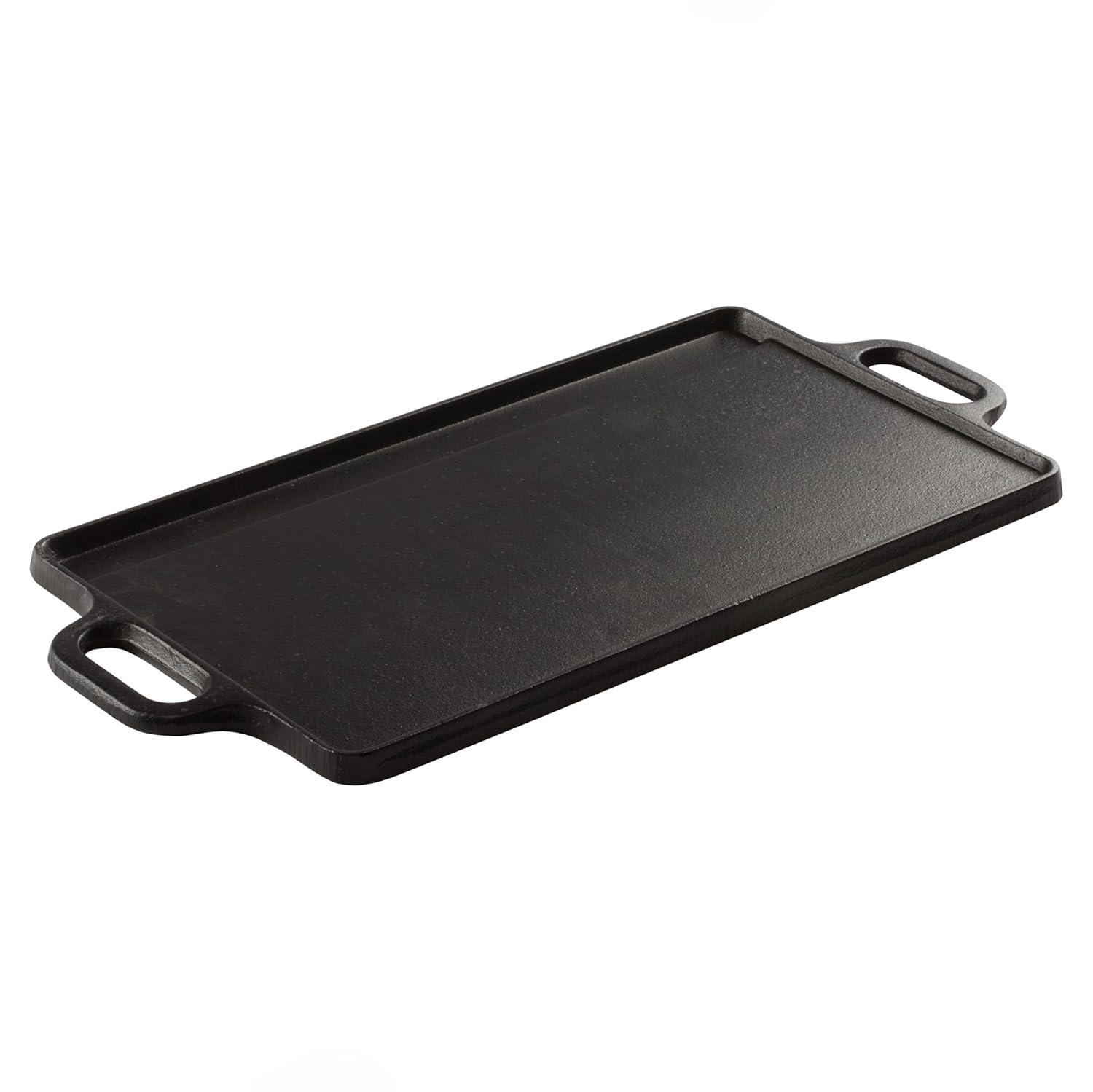 Winco Cast Iron Griddle, Black coating