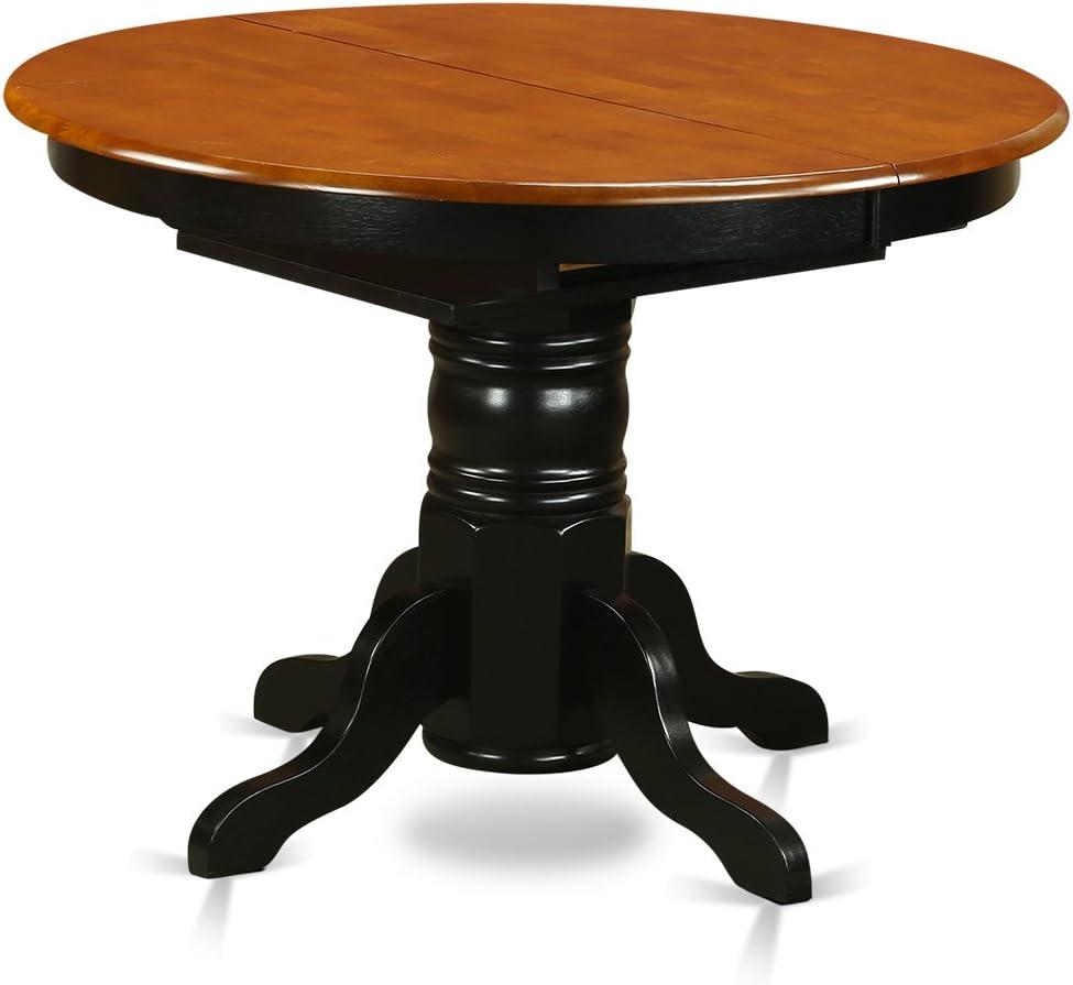 KENL5-BLK-W 5 Pc Dining room set-Oval Dining Table in conjuction with 4 Dining Chairs.