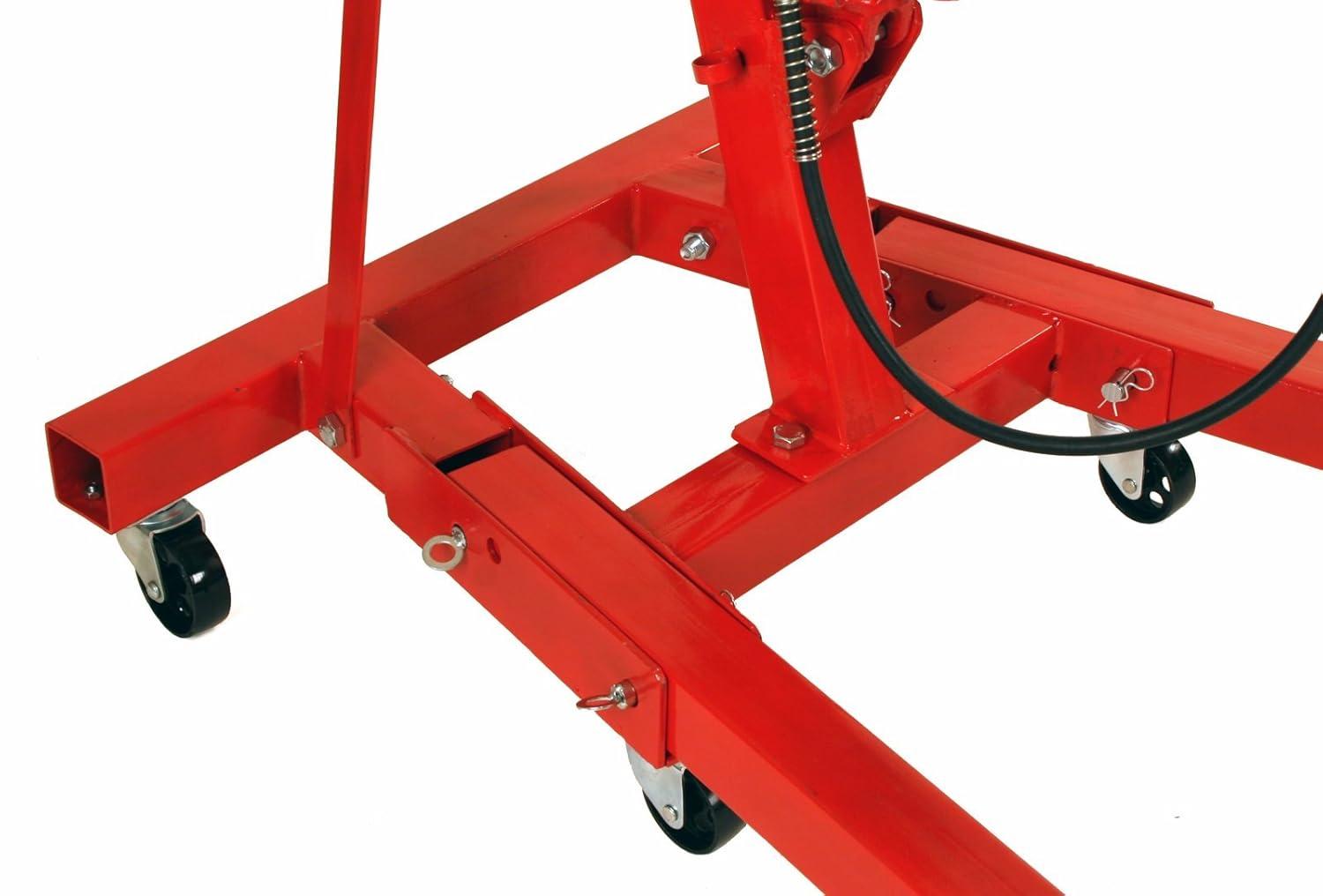 Dragway Tools 2 Ton Folding Air Hydraulic Engine Hoist Cherry Picker Shop Crane